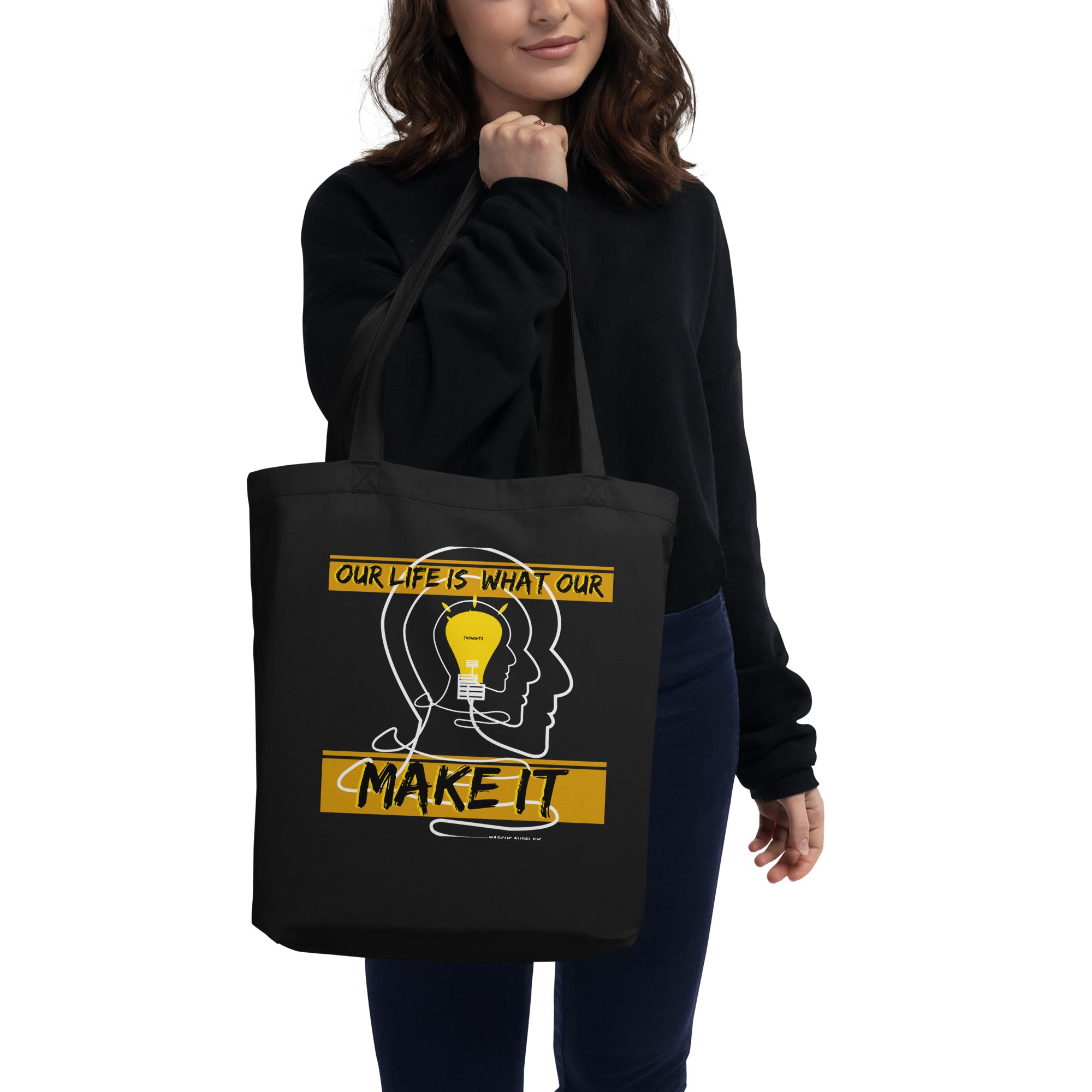 Eco Tote Bag - Marcus Aurelius quotes