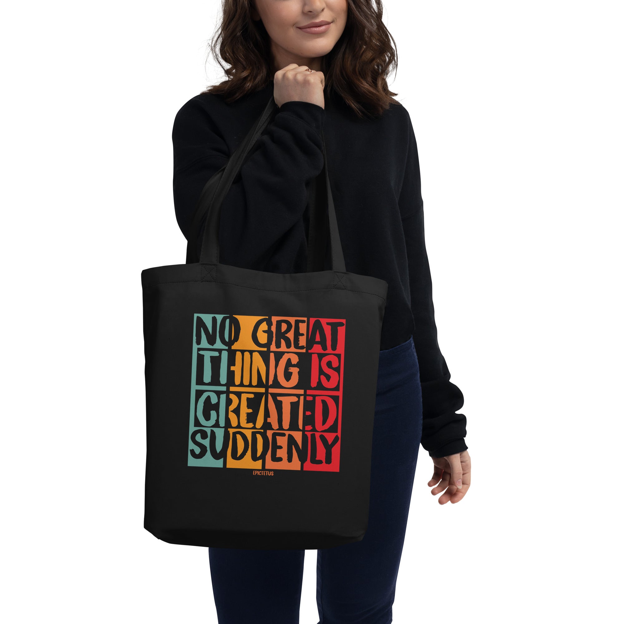 Eco Tote Bag - Epictetus quotes