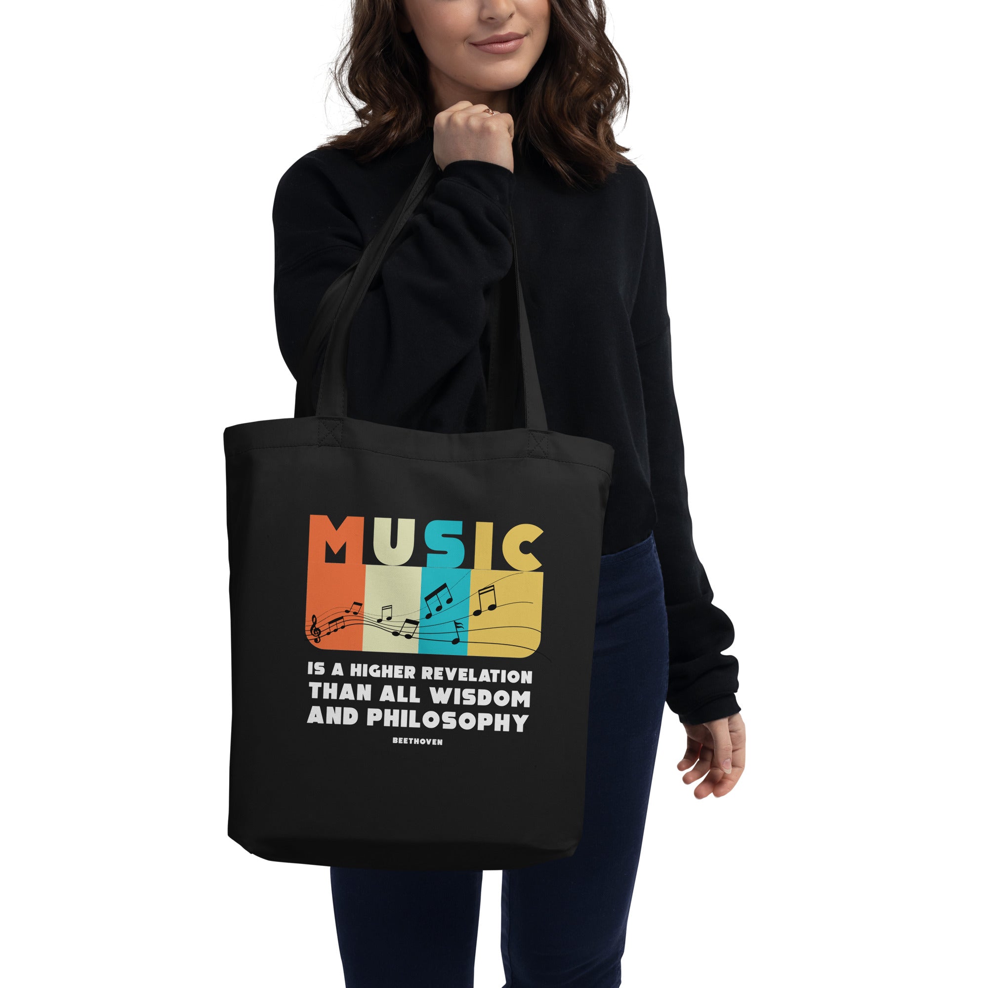 Eco Tote Bag - Ludwig van Beethoven quotes