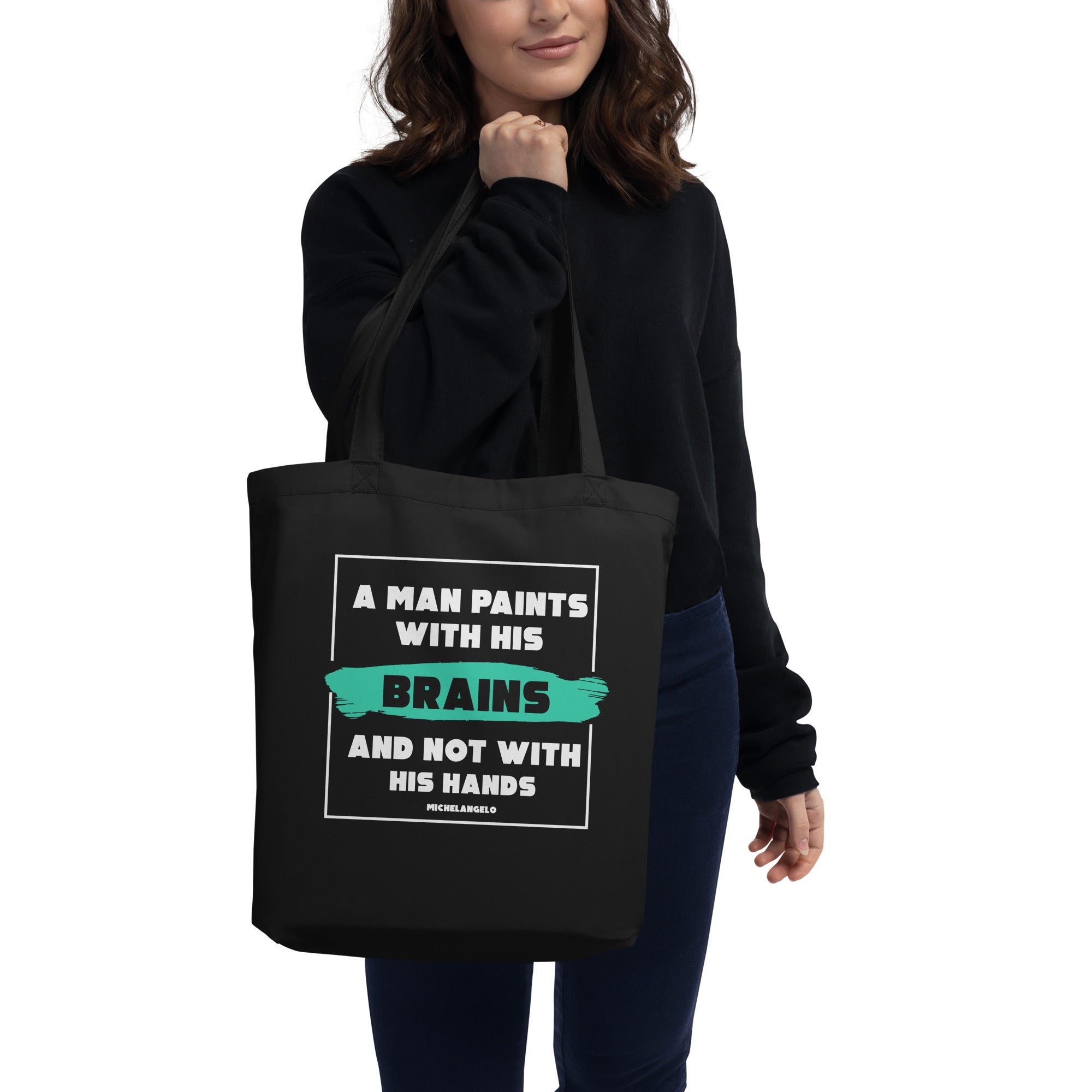 Eco Tote Bag - Michelangelo Quotes