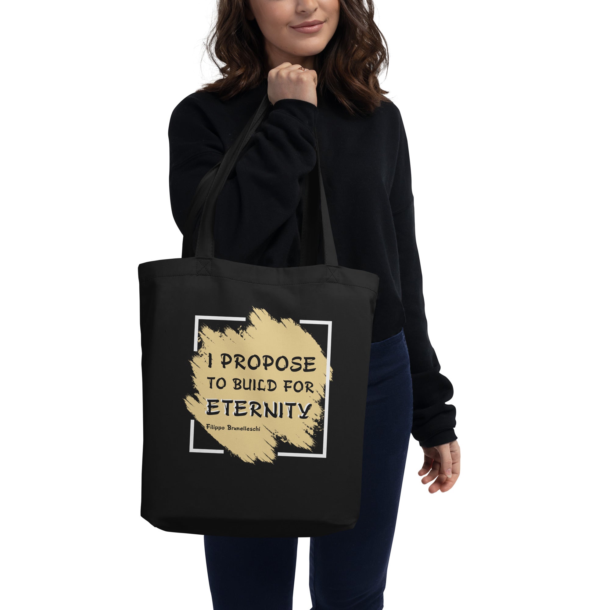 Eco Tote Bag - Filippo Brunelleschi Quotes