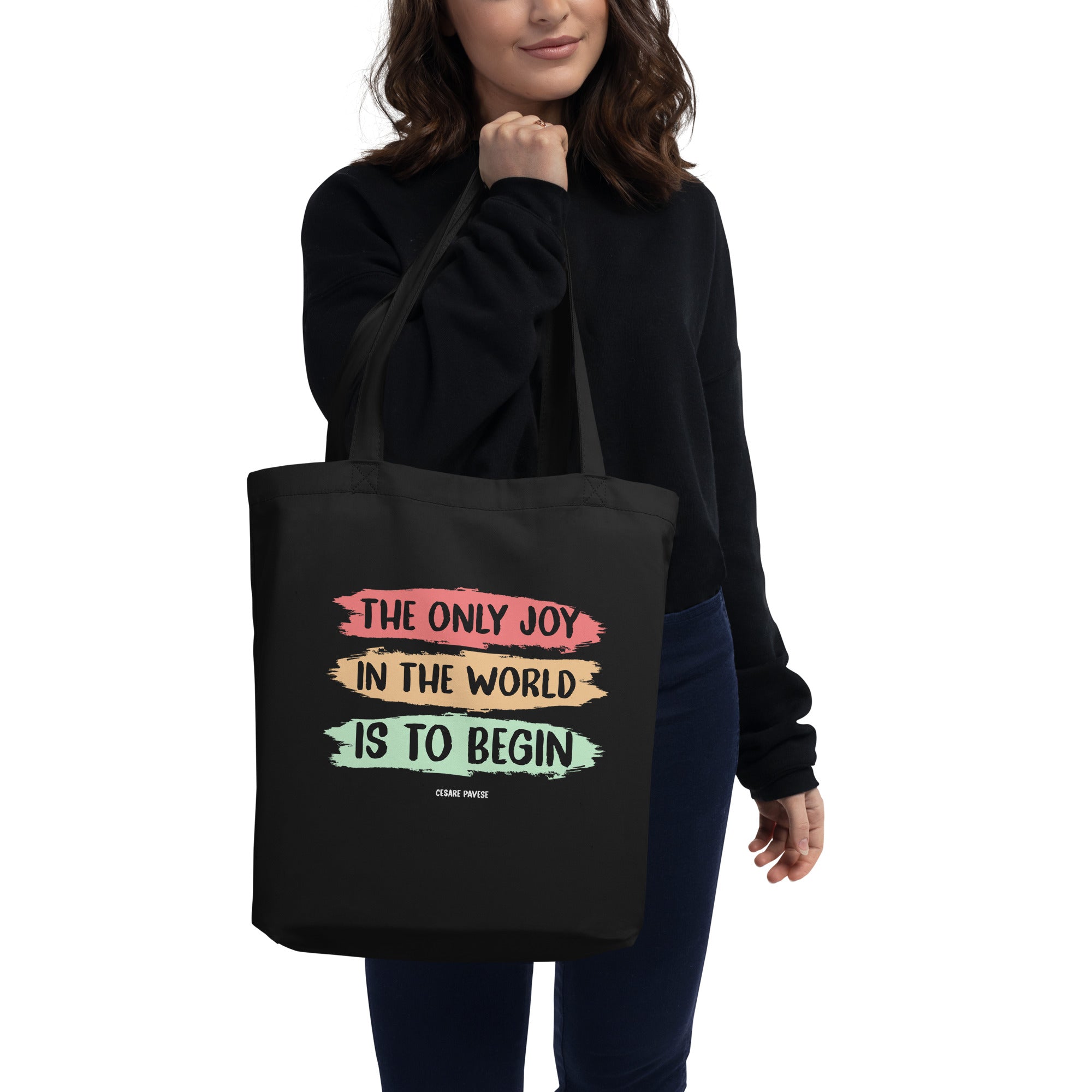 Eco Tote Bag - Cesare Pavese Quotes