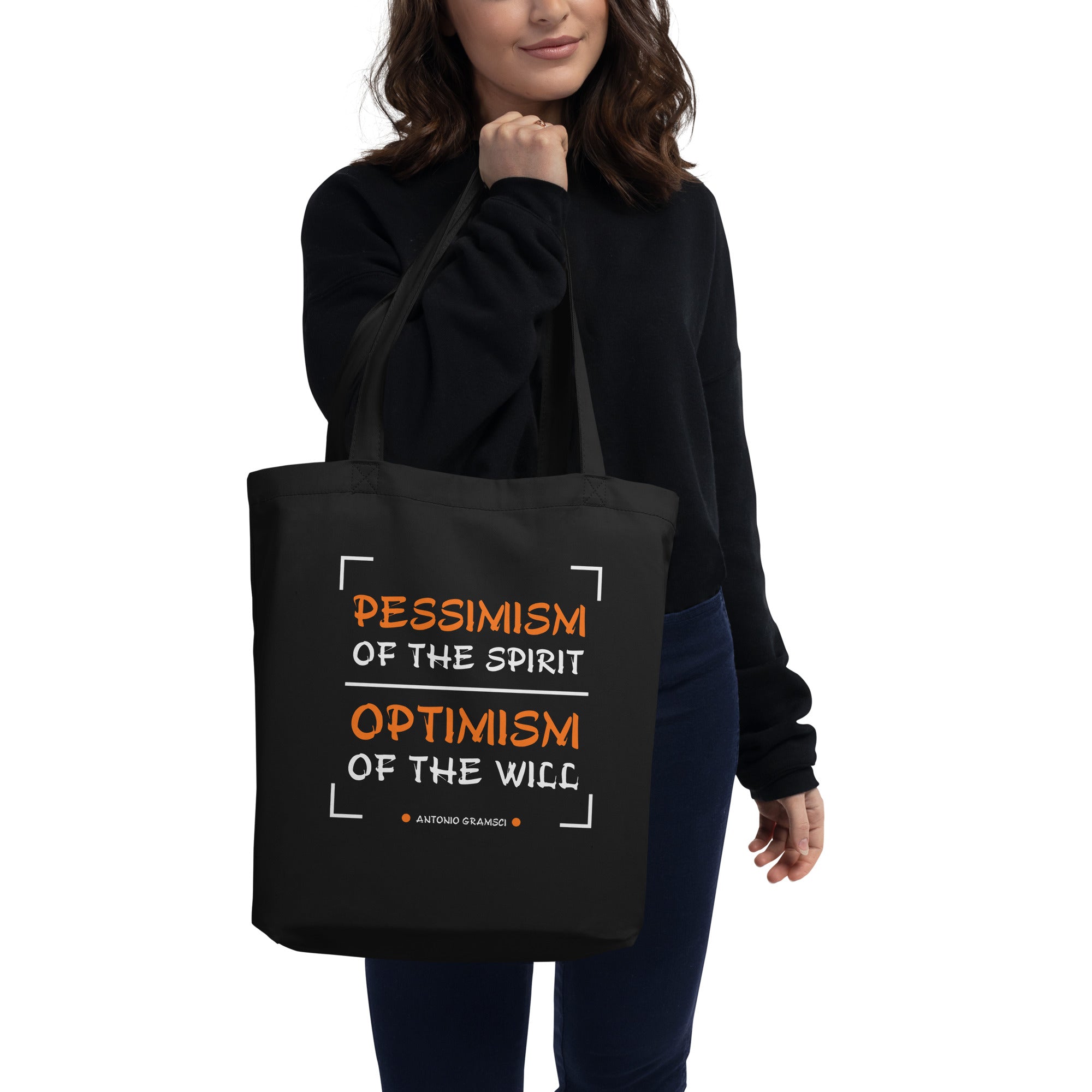 Eco Tote Bag - Antonio Gramsci' Quotes