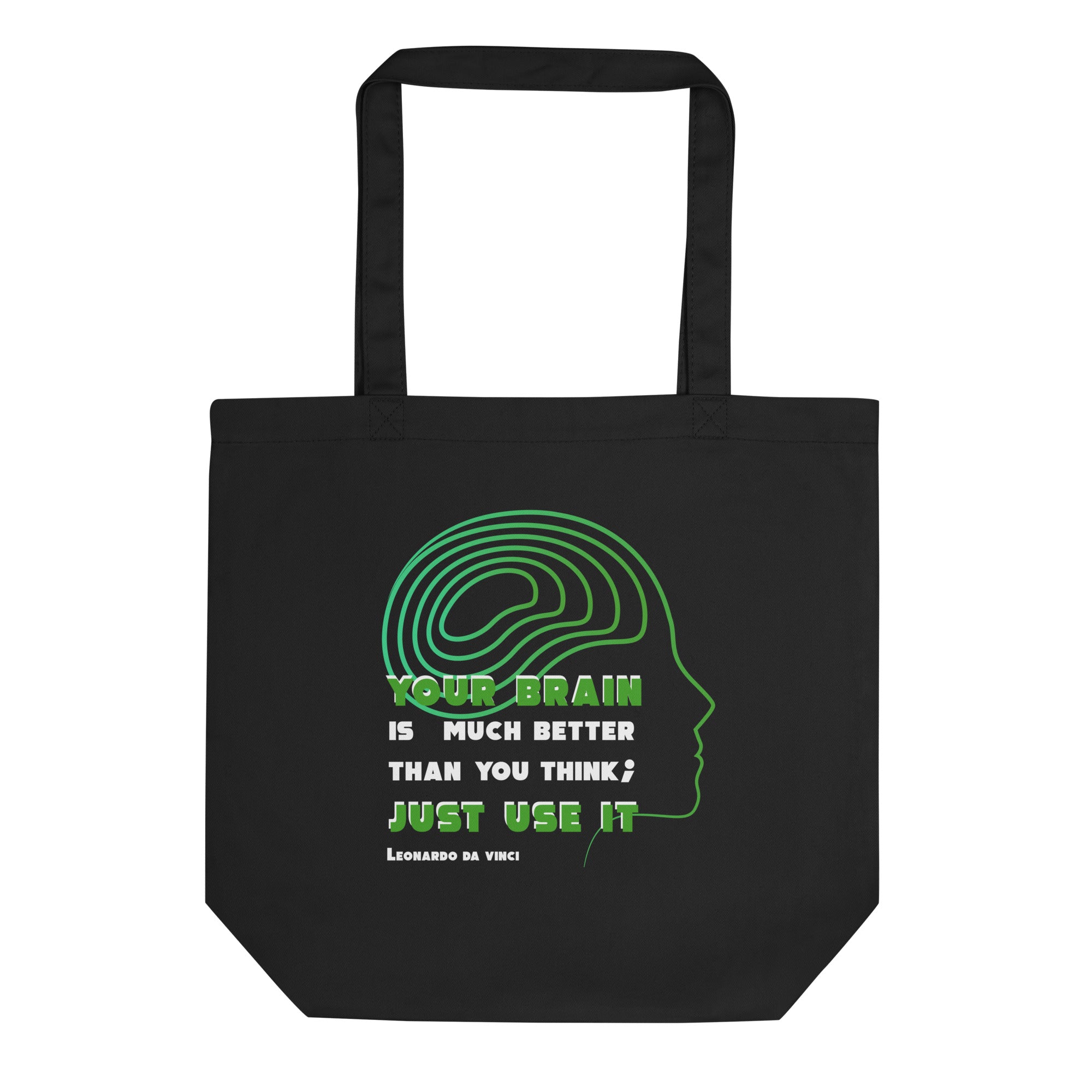 Eco Tote Bag - Leonardo da vinci's Quotes