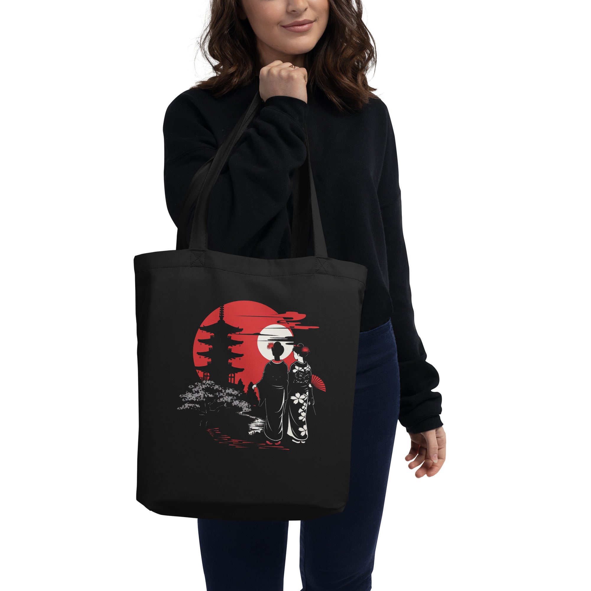 Eco Tote Bag - Japanese culture symbols