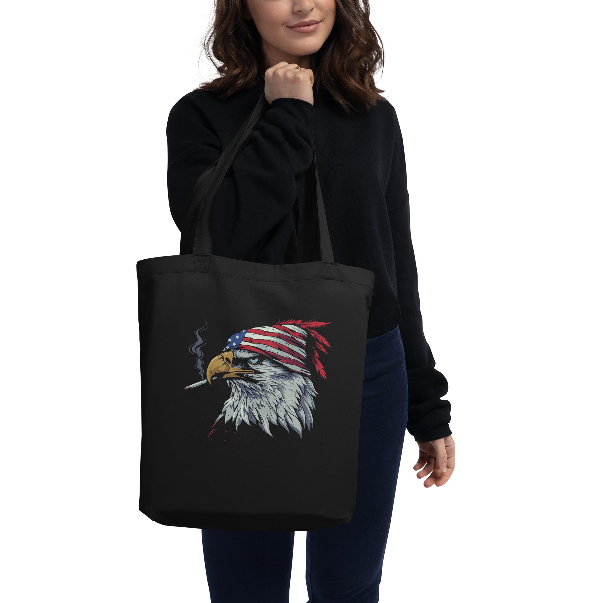 Eco Tote Bag - Smoking American Eagle