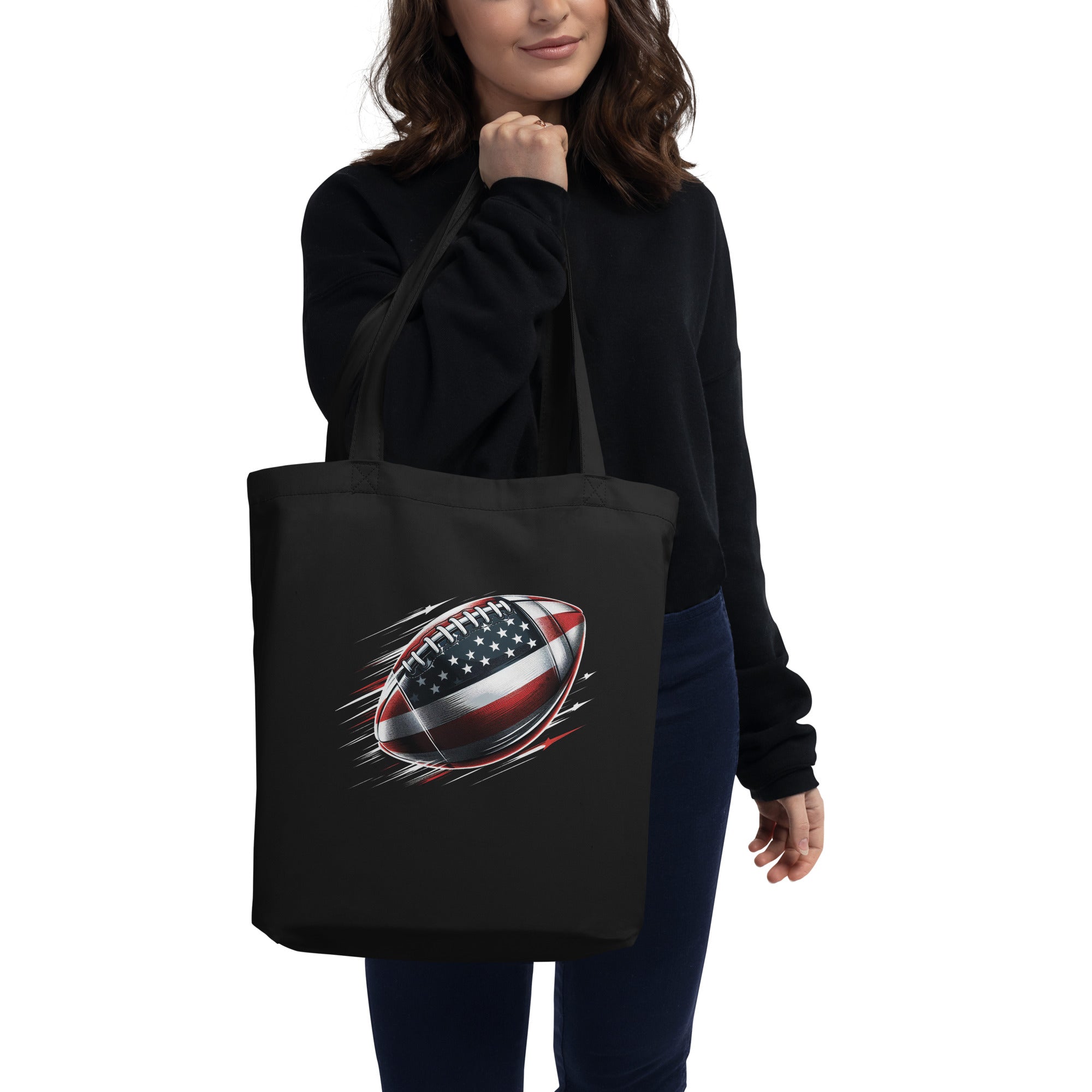 Eco Tote Bag - American Football Ball