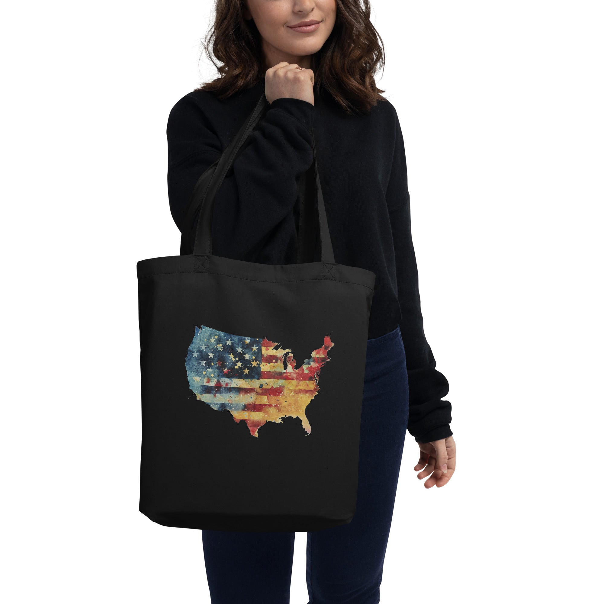 Eco Tote Bag - USA Map