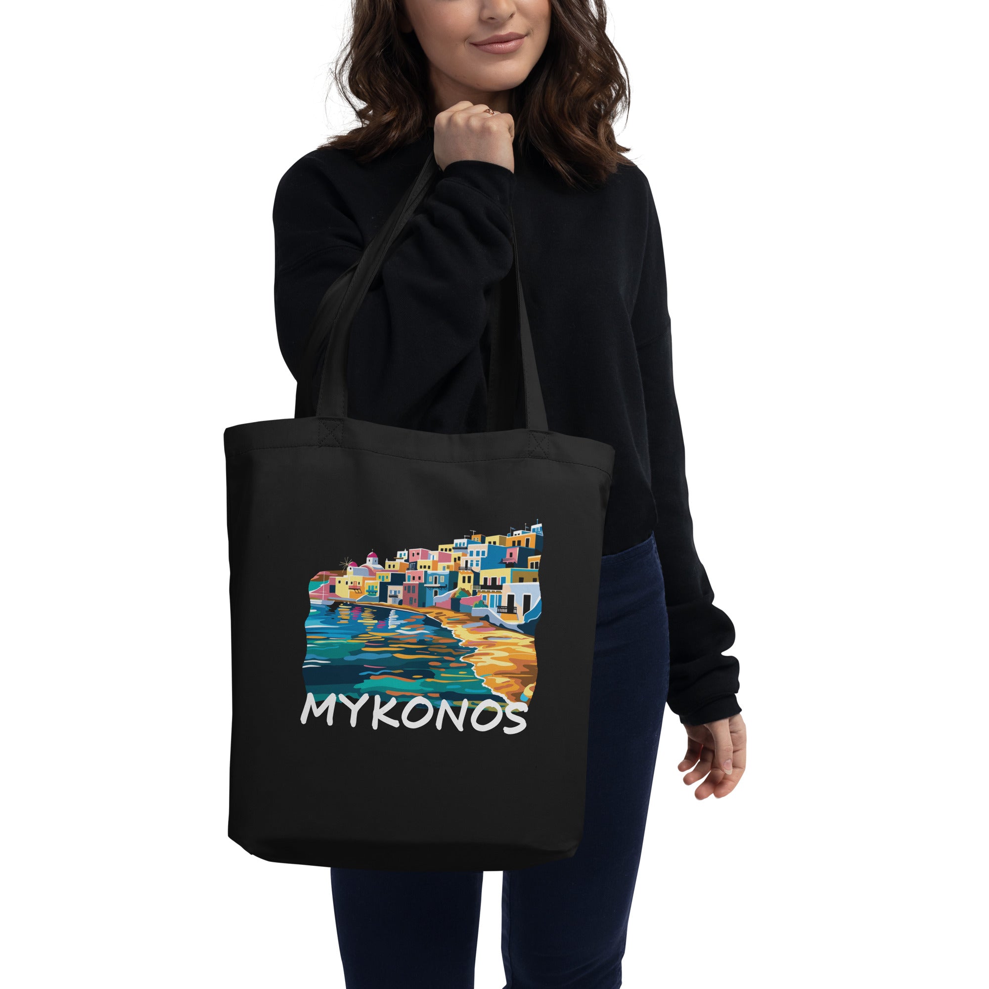 Eco Tote Bag - Mykonos Island