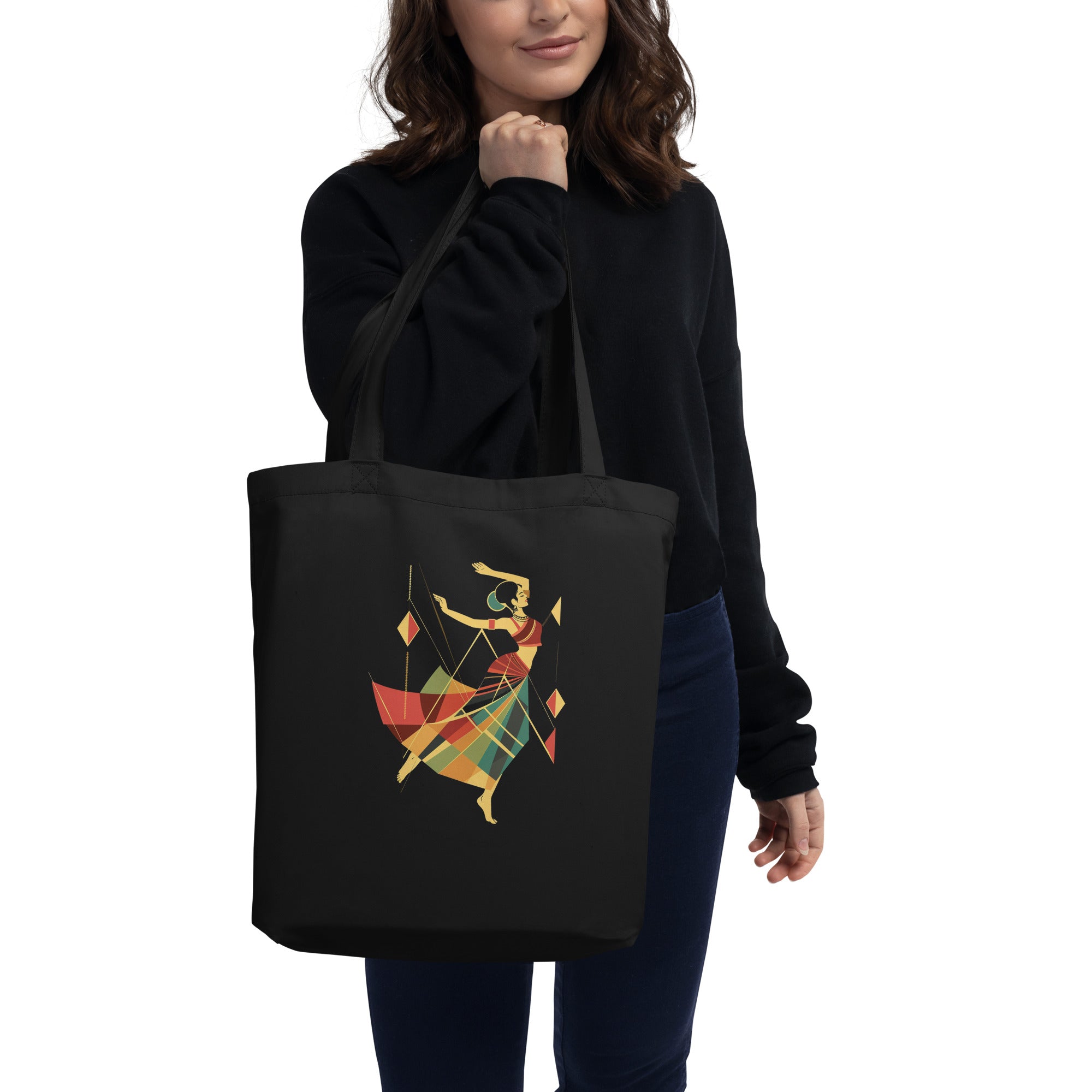 Eco Tote Bag - Dancing Indian Woman