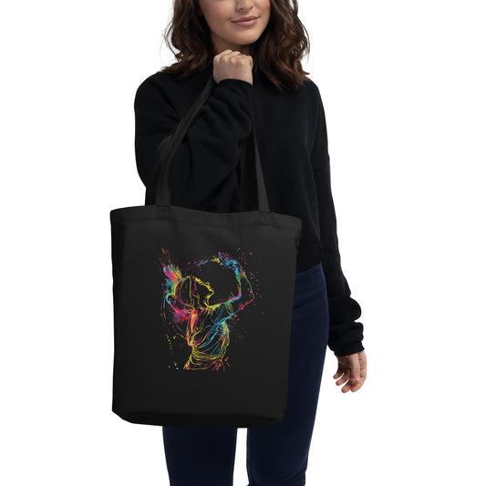 Eco Tote Bag - Indian Woman in Holi Festival
