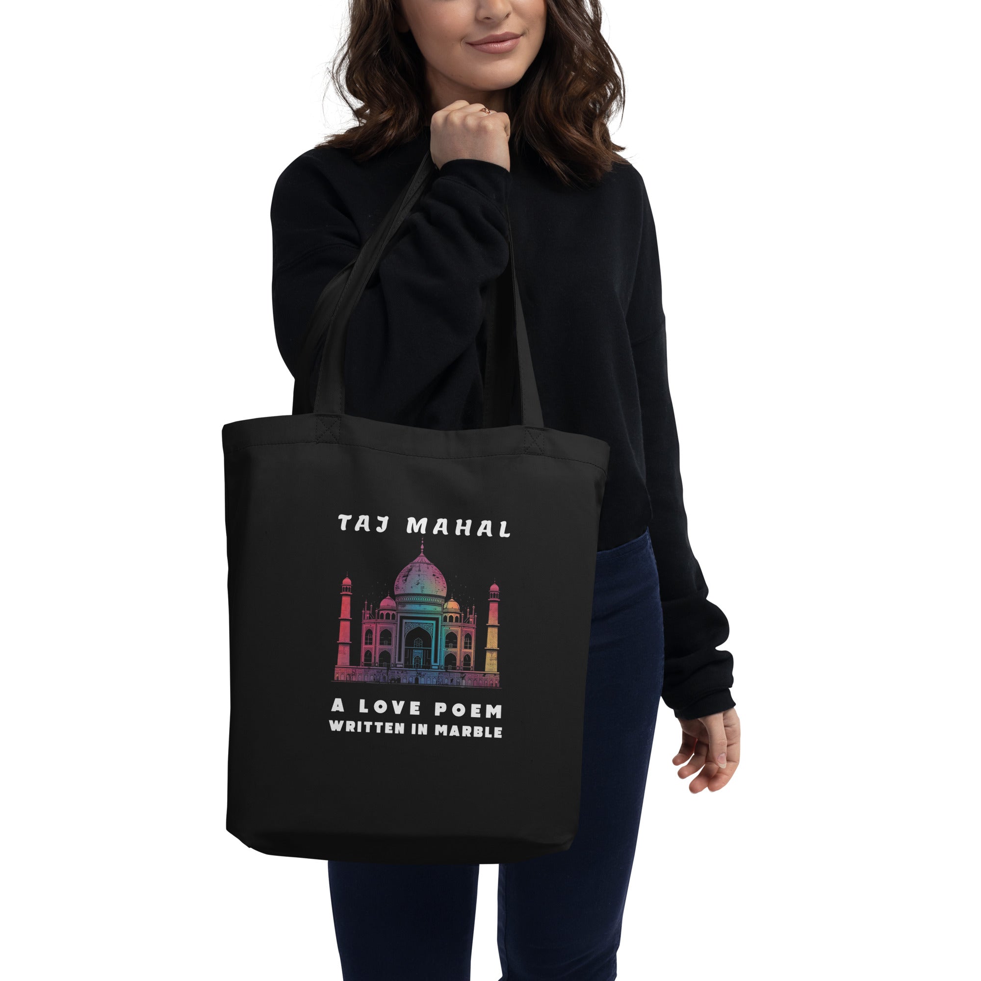 Eco Tote Bag - Taj Mahal  A Love Poem Written In Marble