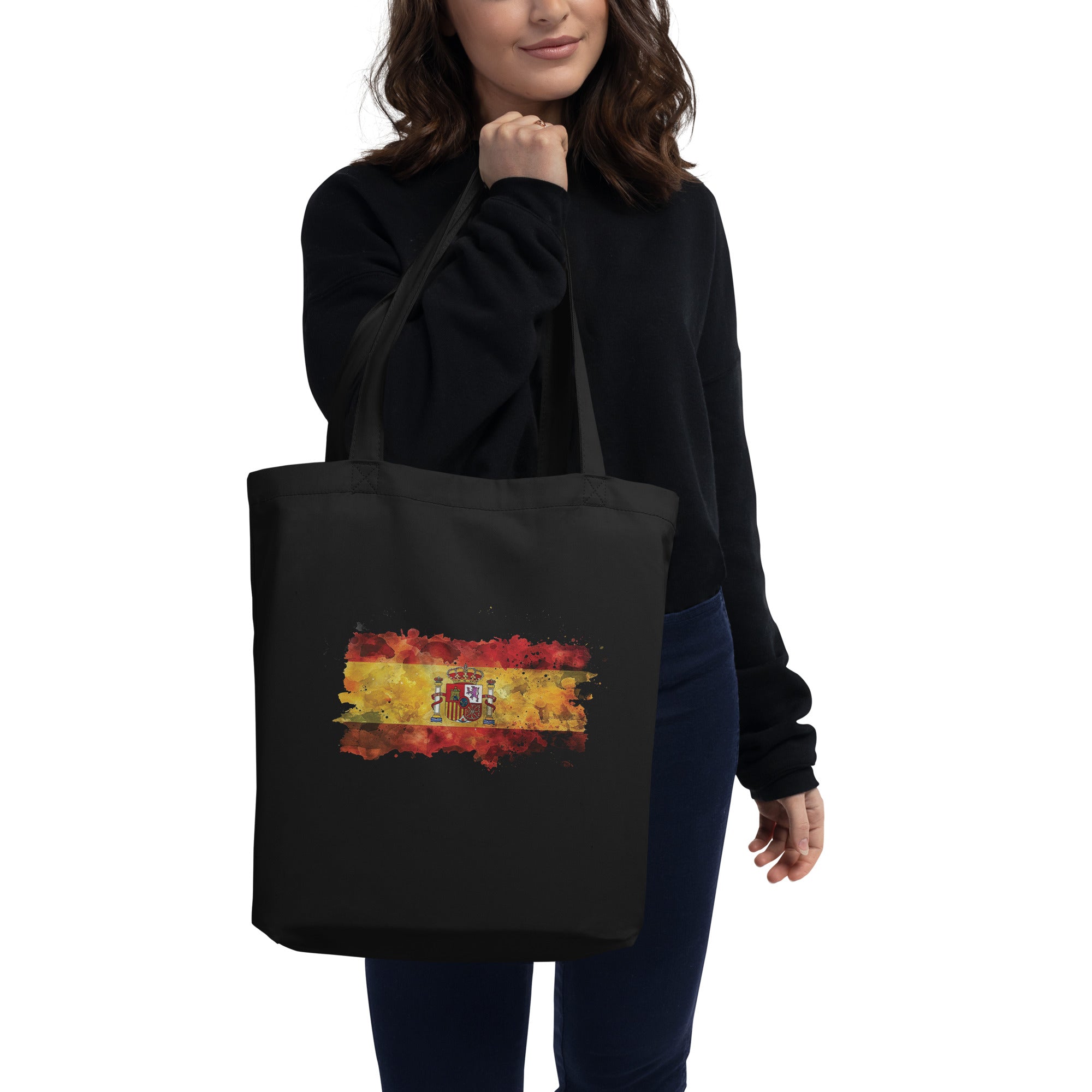 Eco Tote Bag - Watercolor Flag of Spain