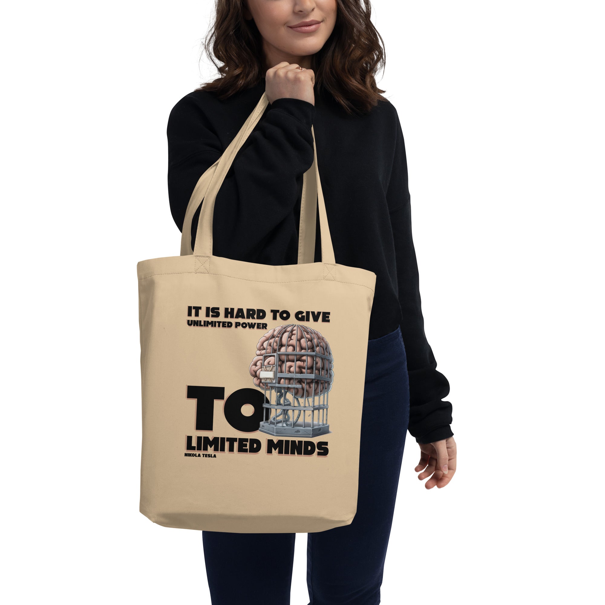 Eco Tote Bag - Nikola Tesla quotes