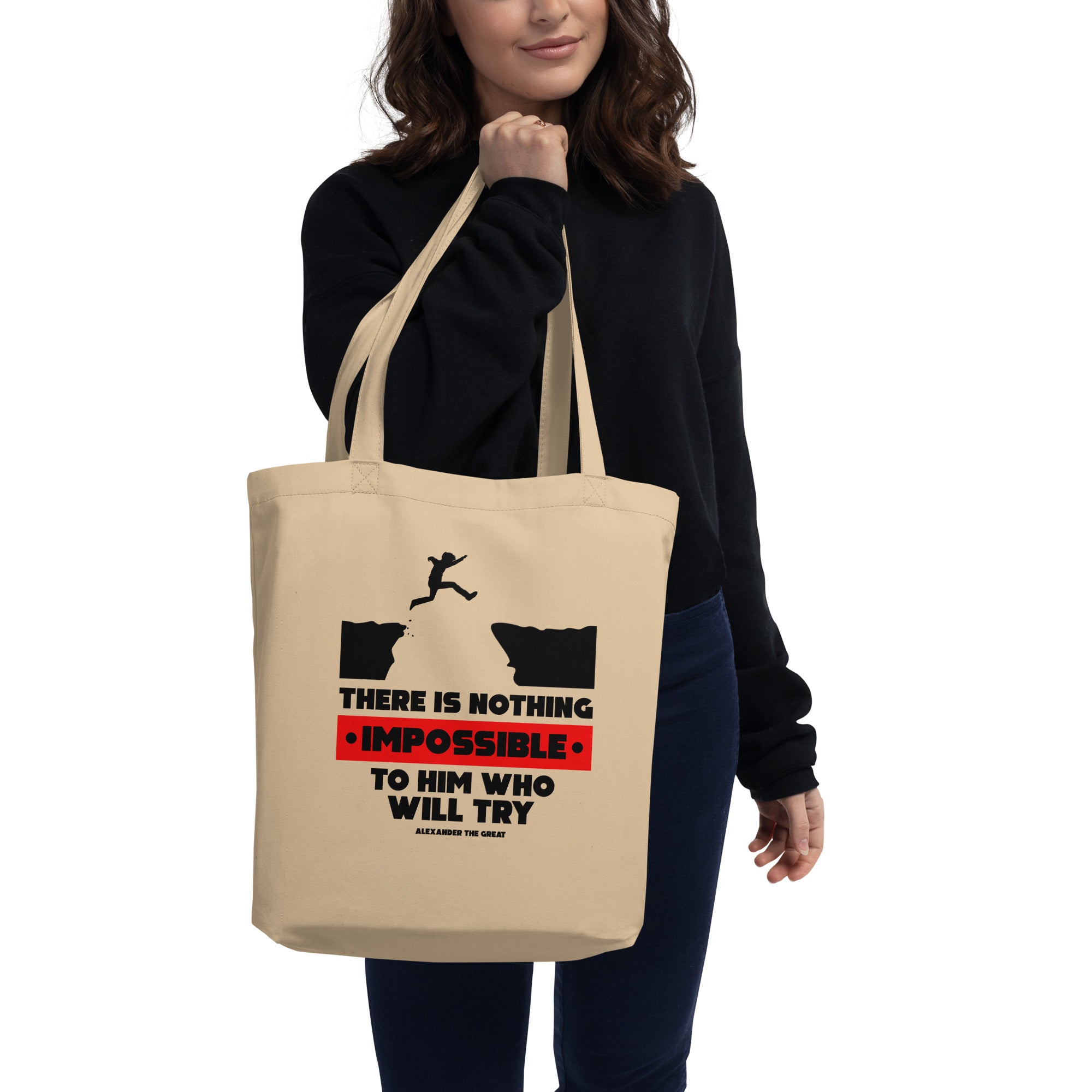 Eco Tote Bag - Alexander the Great quotes