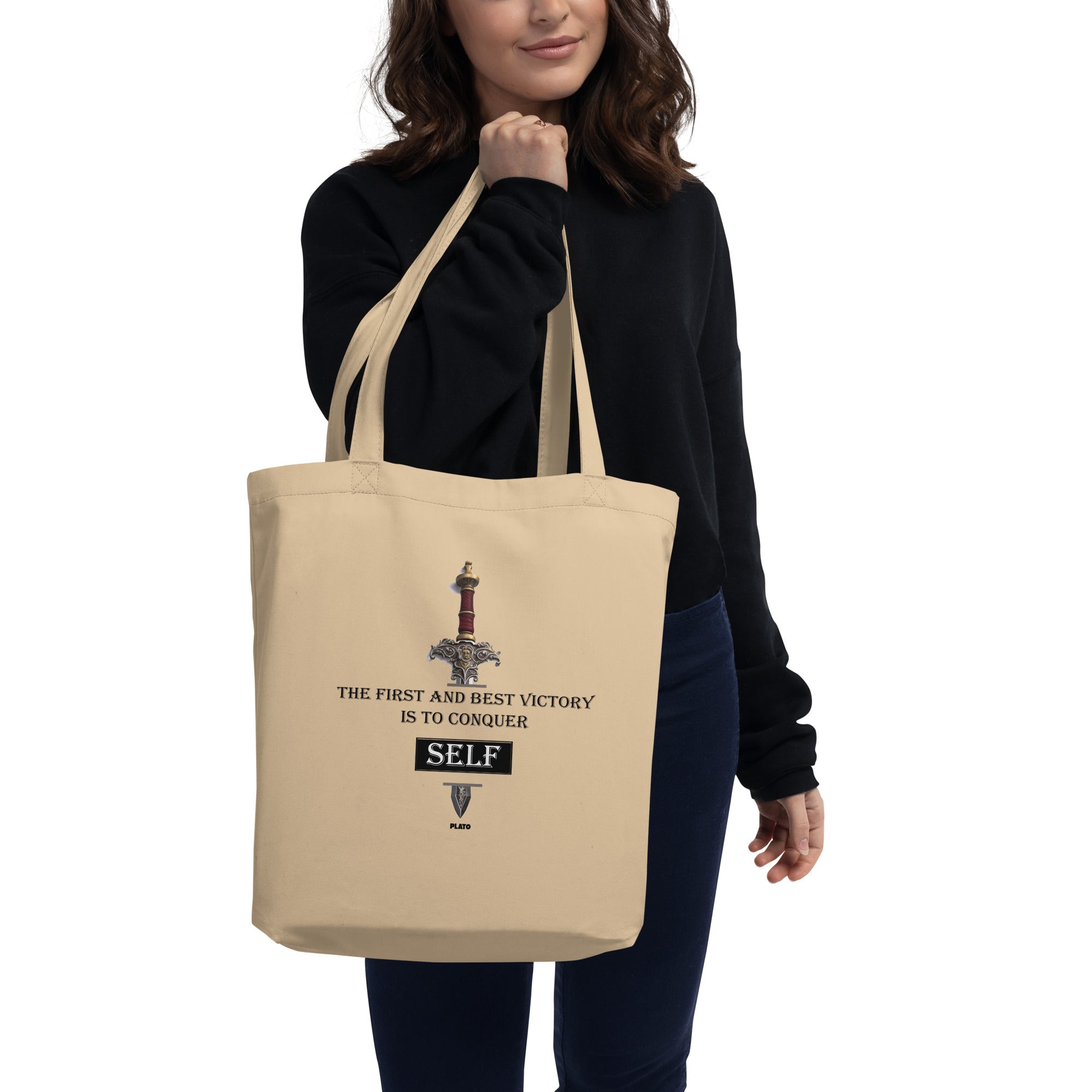 Eco Tote Bag - Plato quotes