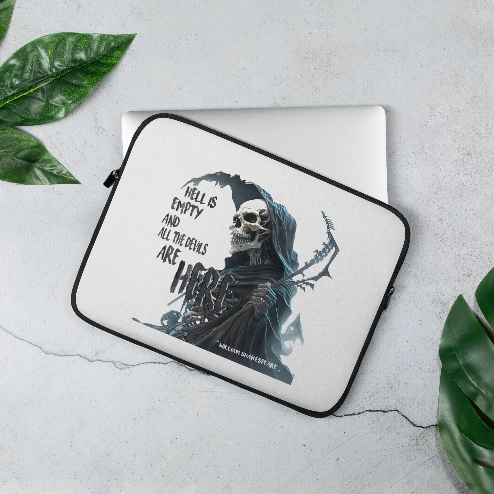 Laptop Sleeve - William Shakespeare quotes, "Hell is empty and all the devils are here"