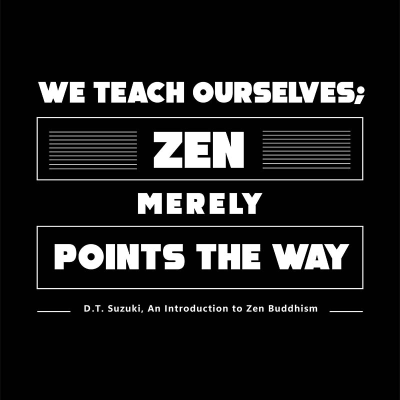 Women's Racerback Tank - D.T.Suzuki's Quotes, "We teach ourselves; Zen merely points the way"