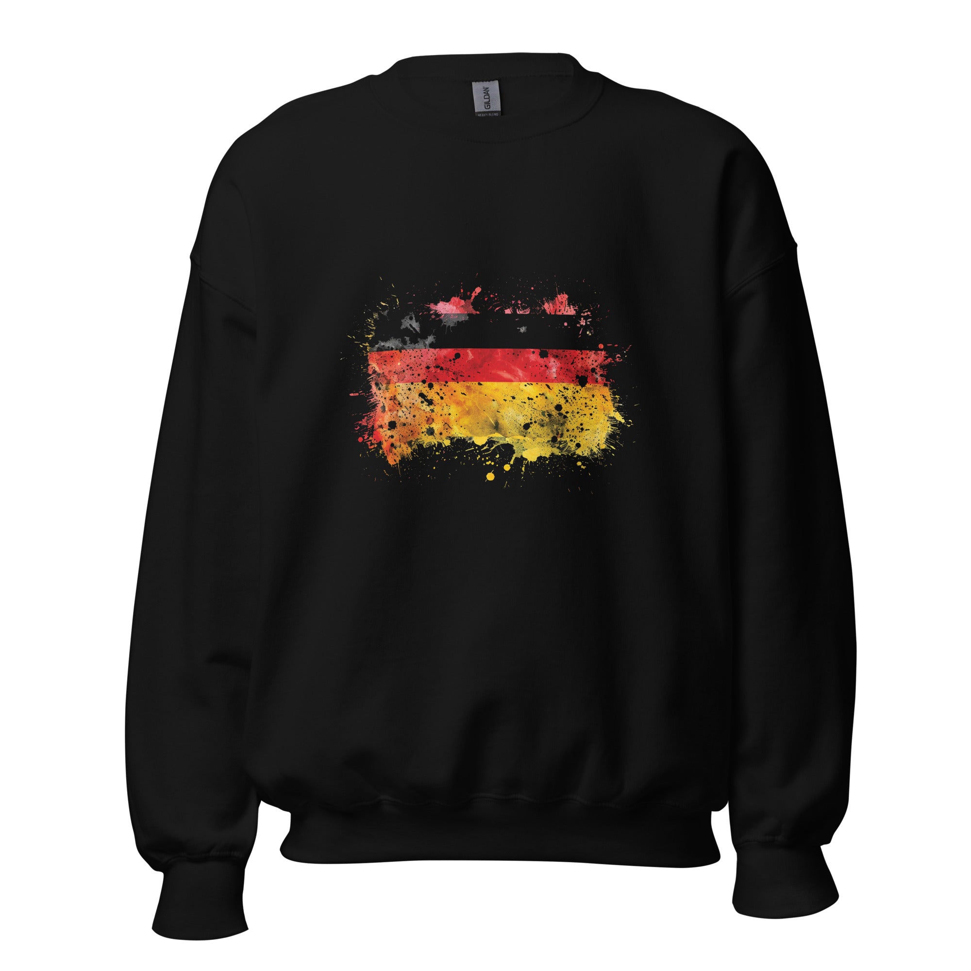 Unisex Sweatshirt -  German Flag Splash Colors