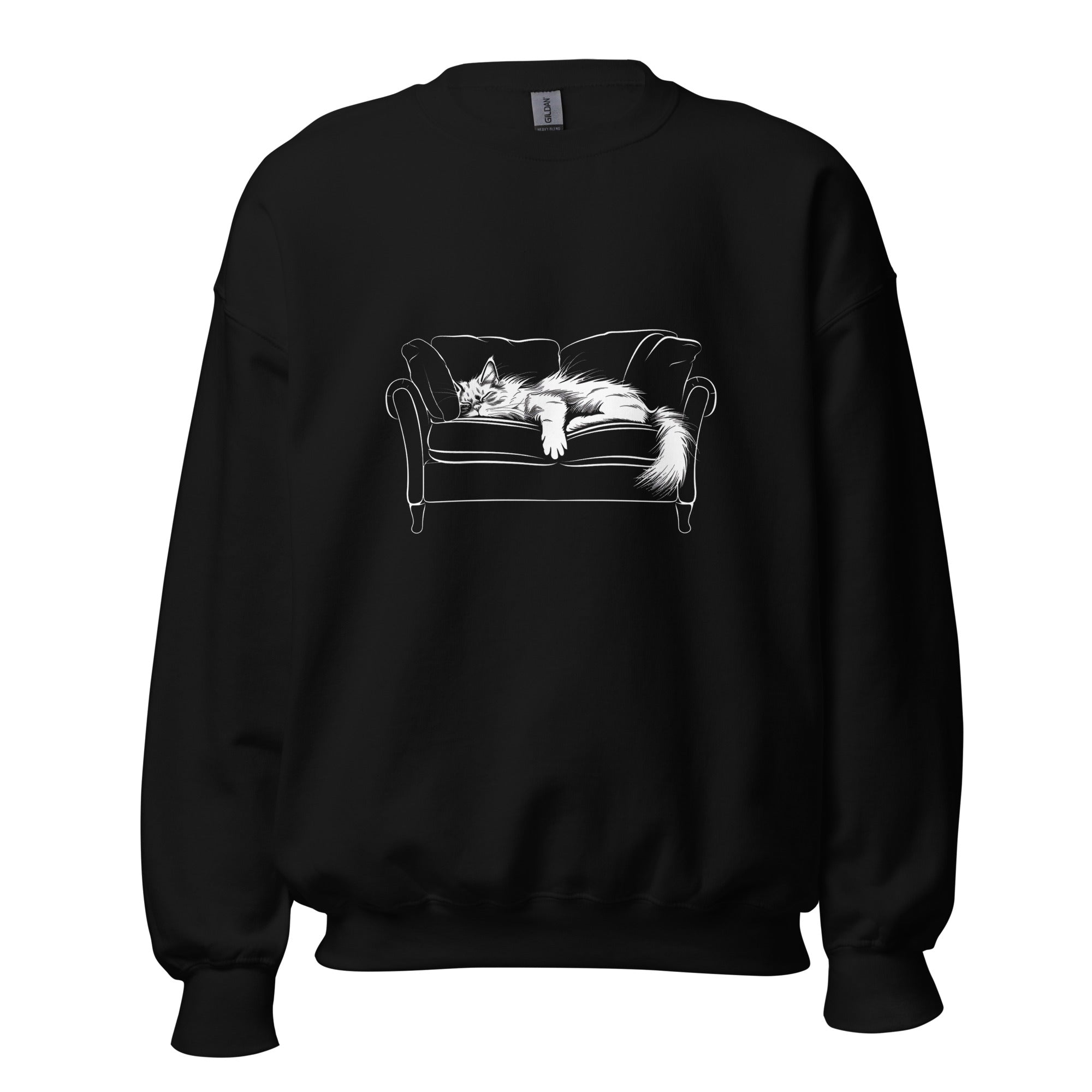 Unisex Sweatshirt - Cat in a Cozy Place