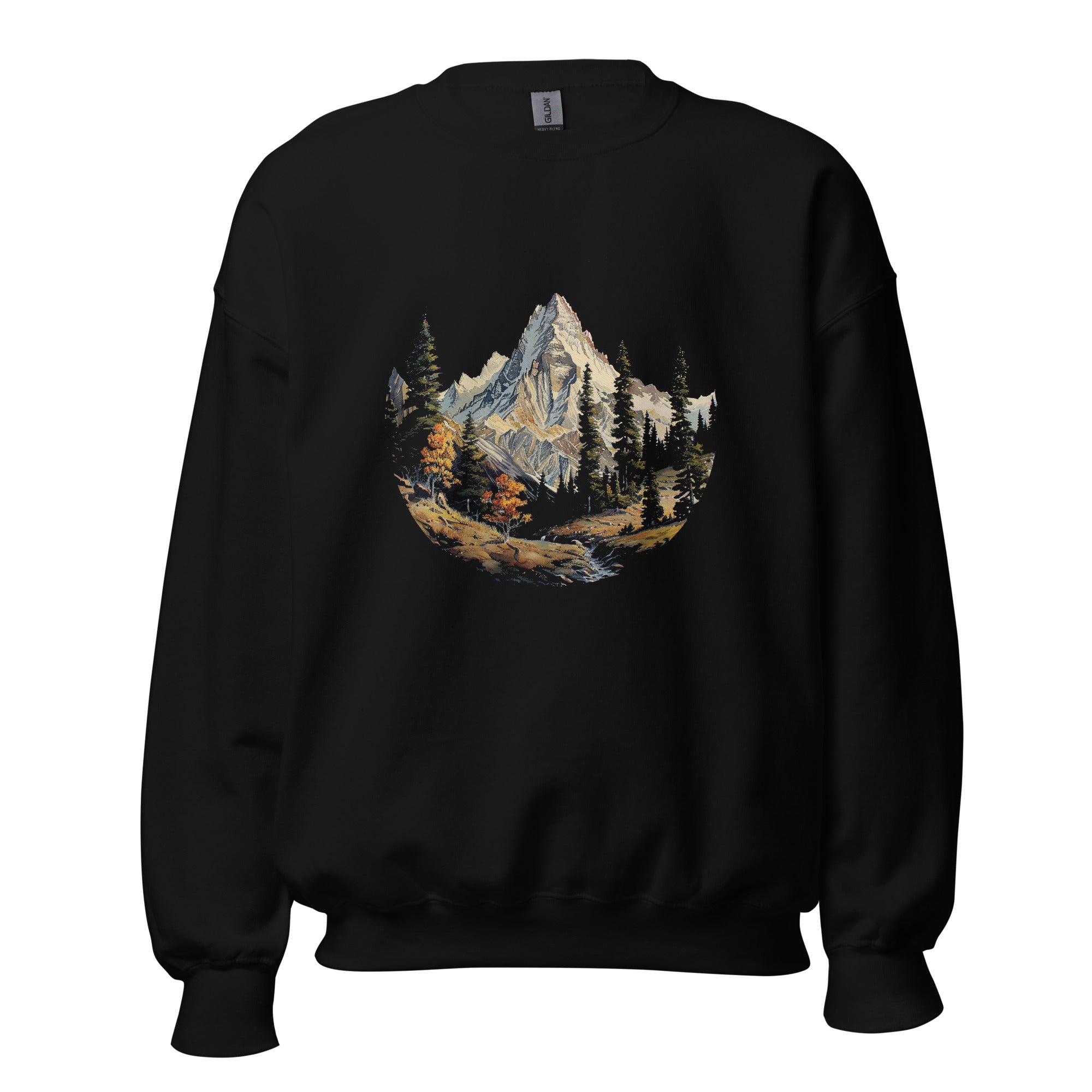 Unisex Sweatshirt - K2 Mountain with trees