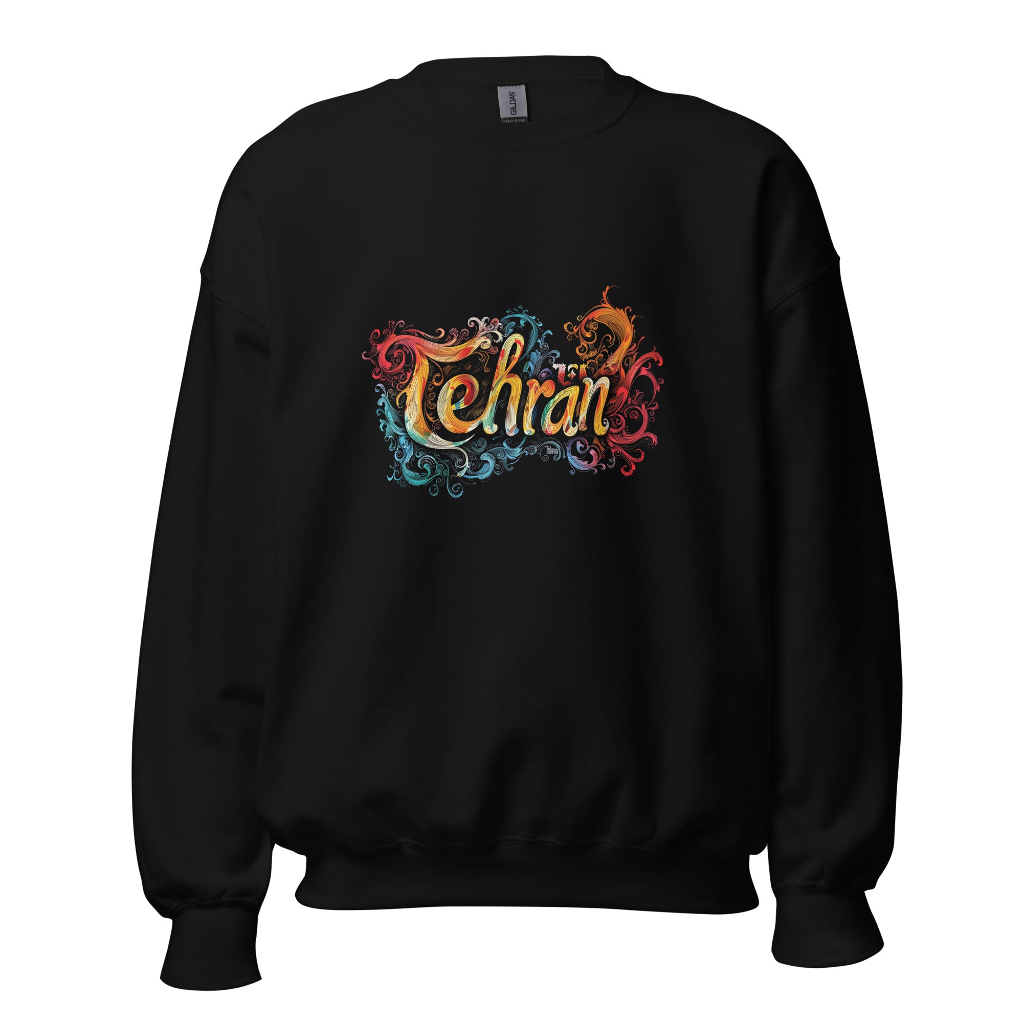 Unisex Sweatshirt - Tehran Typography with Ornament