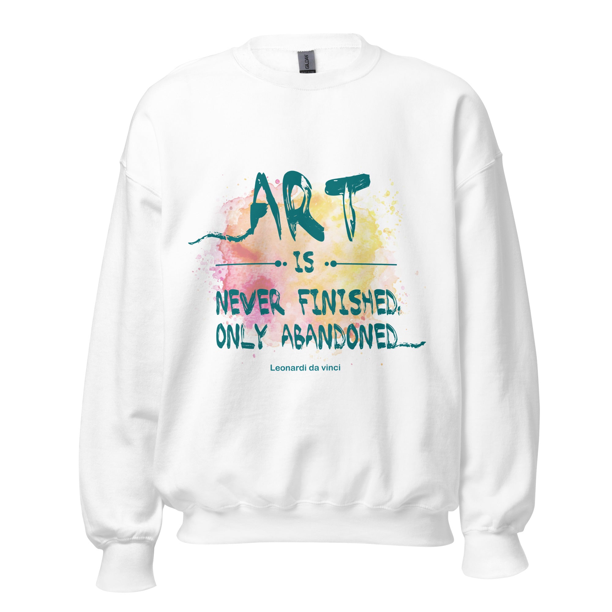 Unisex Sweatshirt - Leonardo da vinci's Quotes