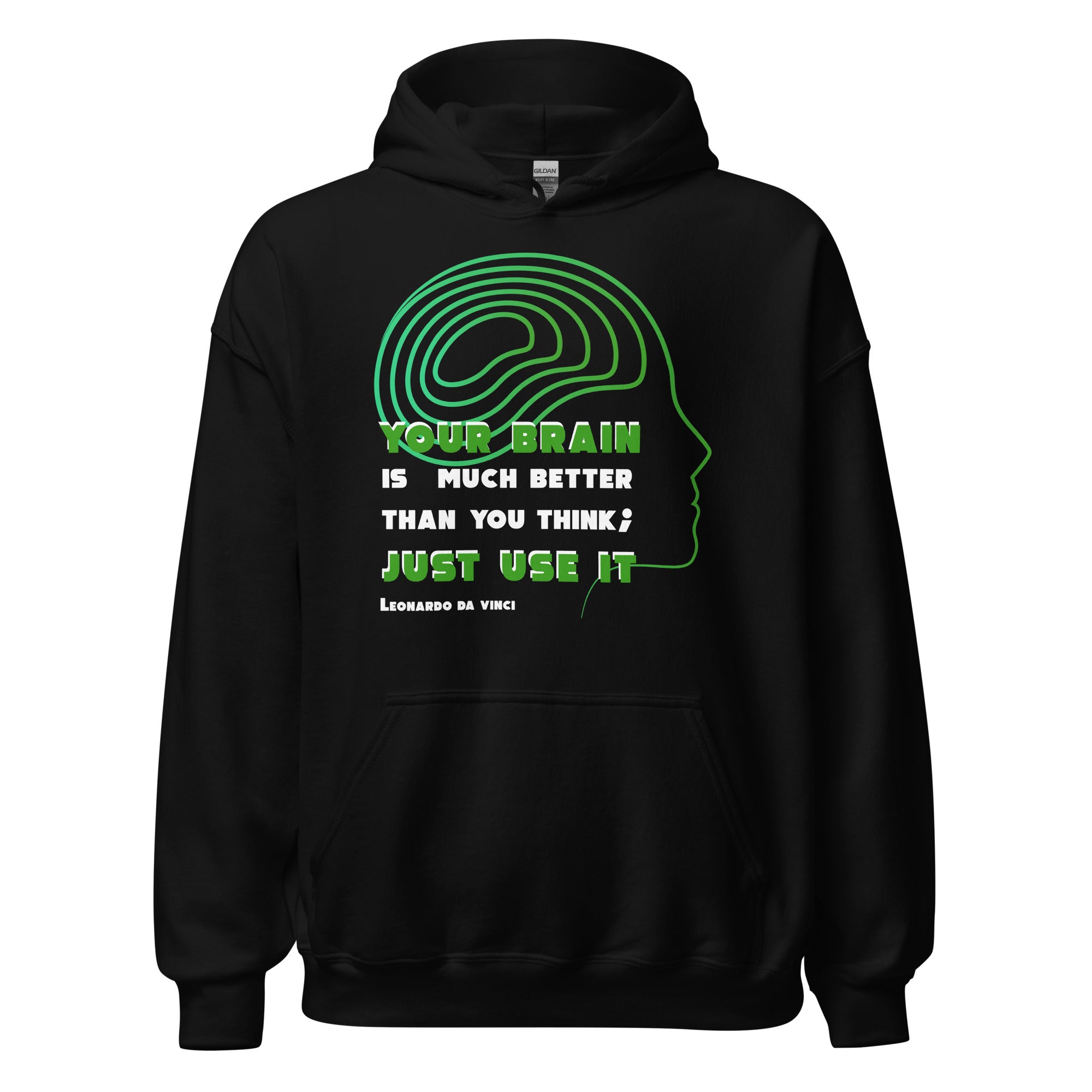 Unisex Hoodie - Leonardo da vinci's Quotes