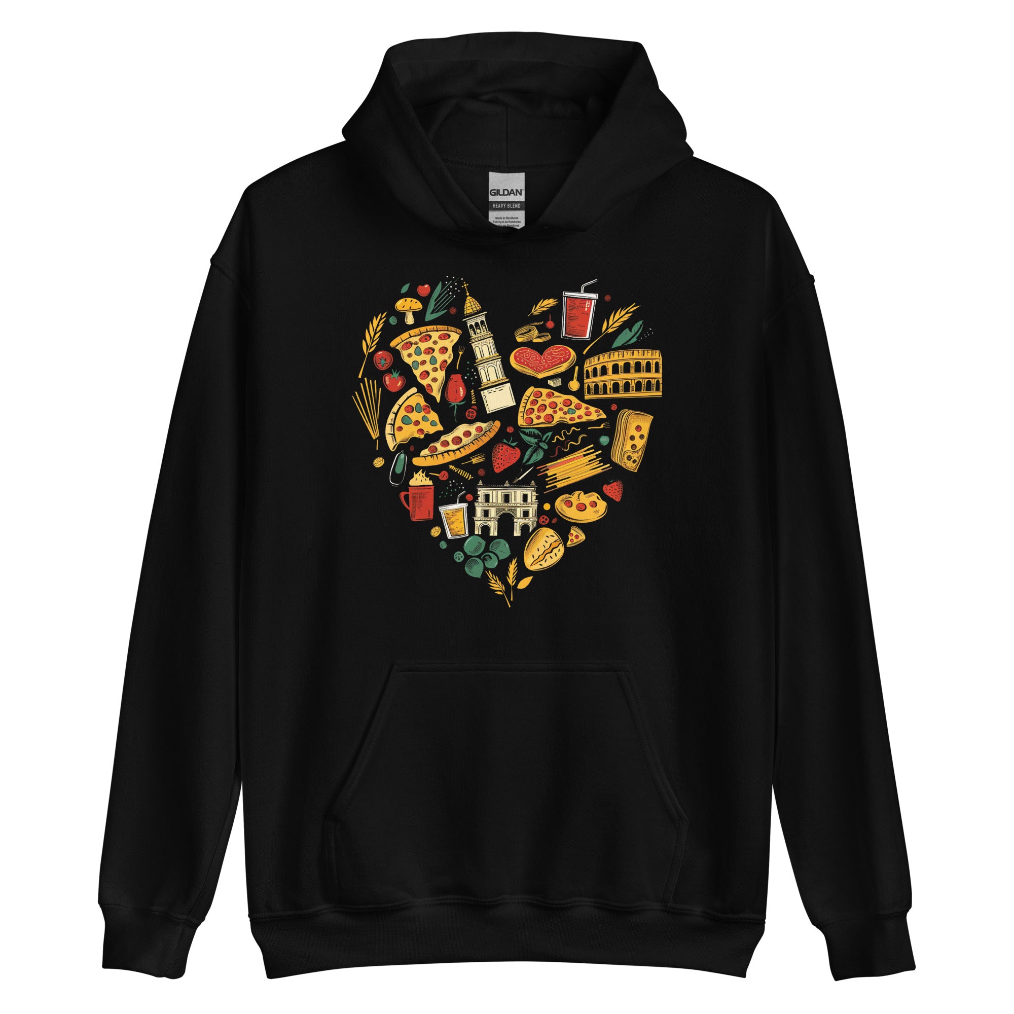 Unisex Hoodie - Italian Culture Symbols