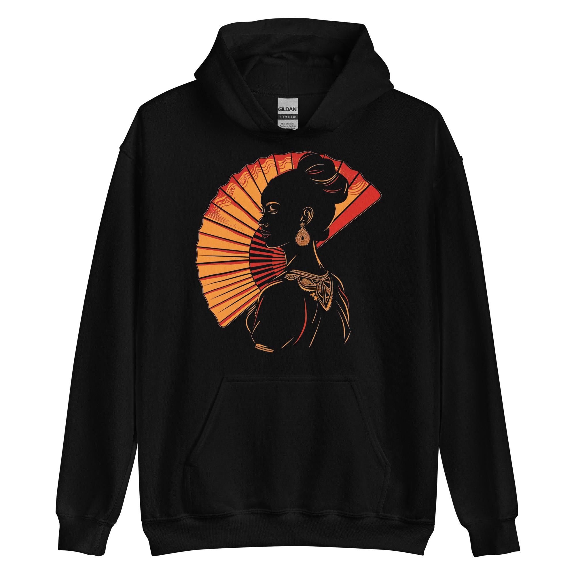 Unisex Hoodie - A woman with Spanish Fan