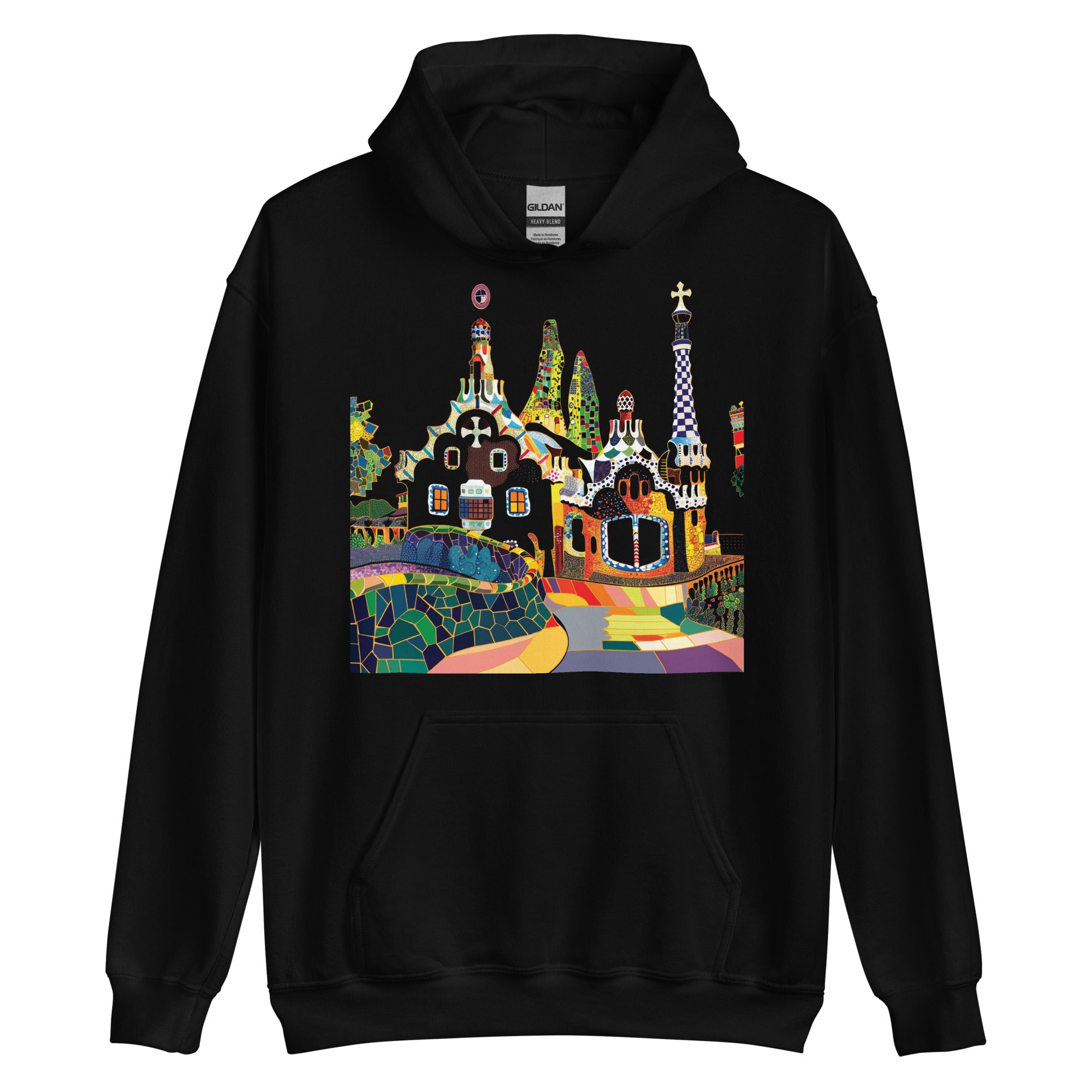 Unisex Hoodie - Barcelona Guell Park