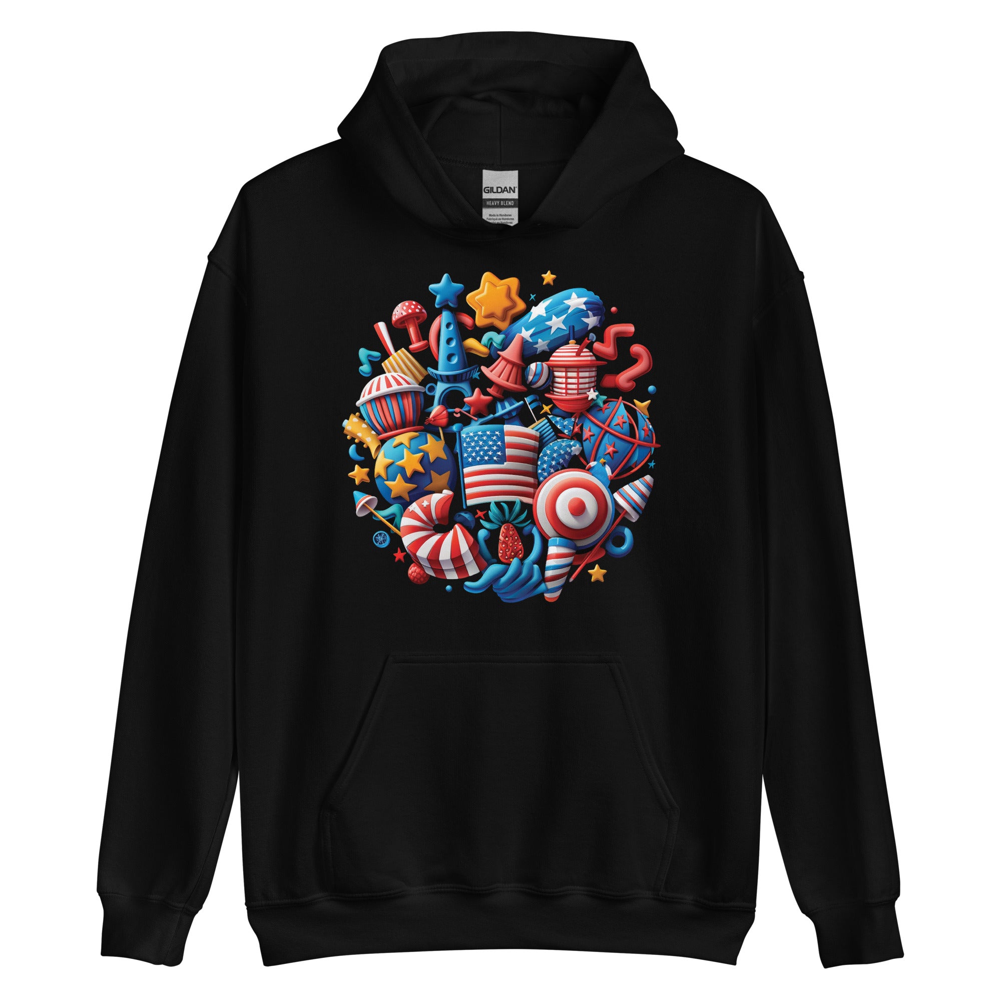 Unisex Hoodie - Independence Day symbols