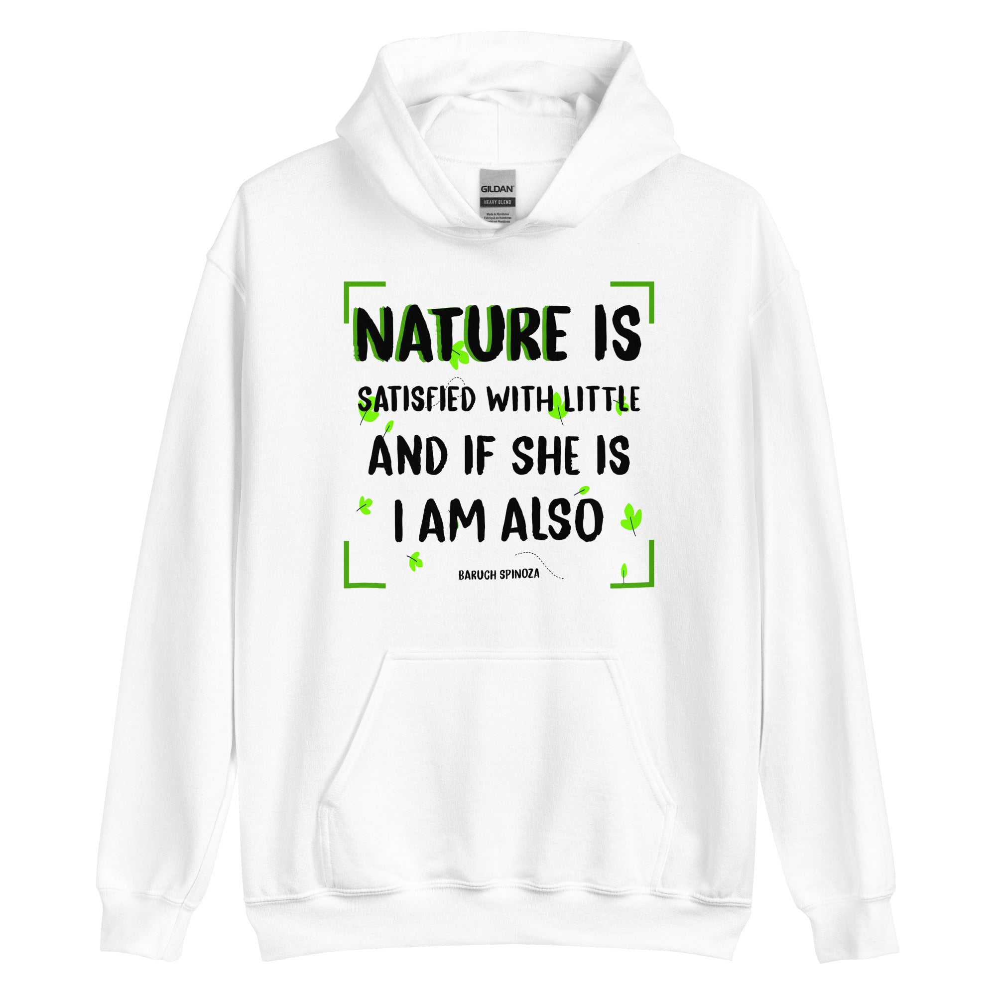 Unisex Hoodie - Baruch Spinoza quotes