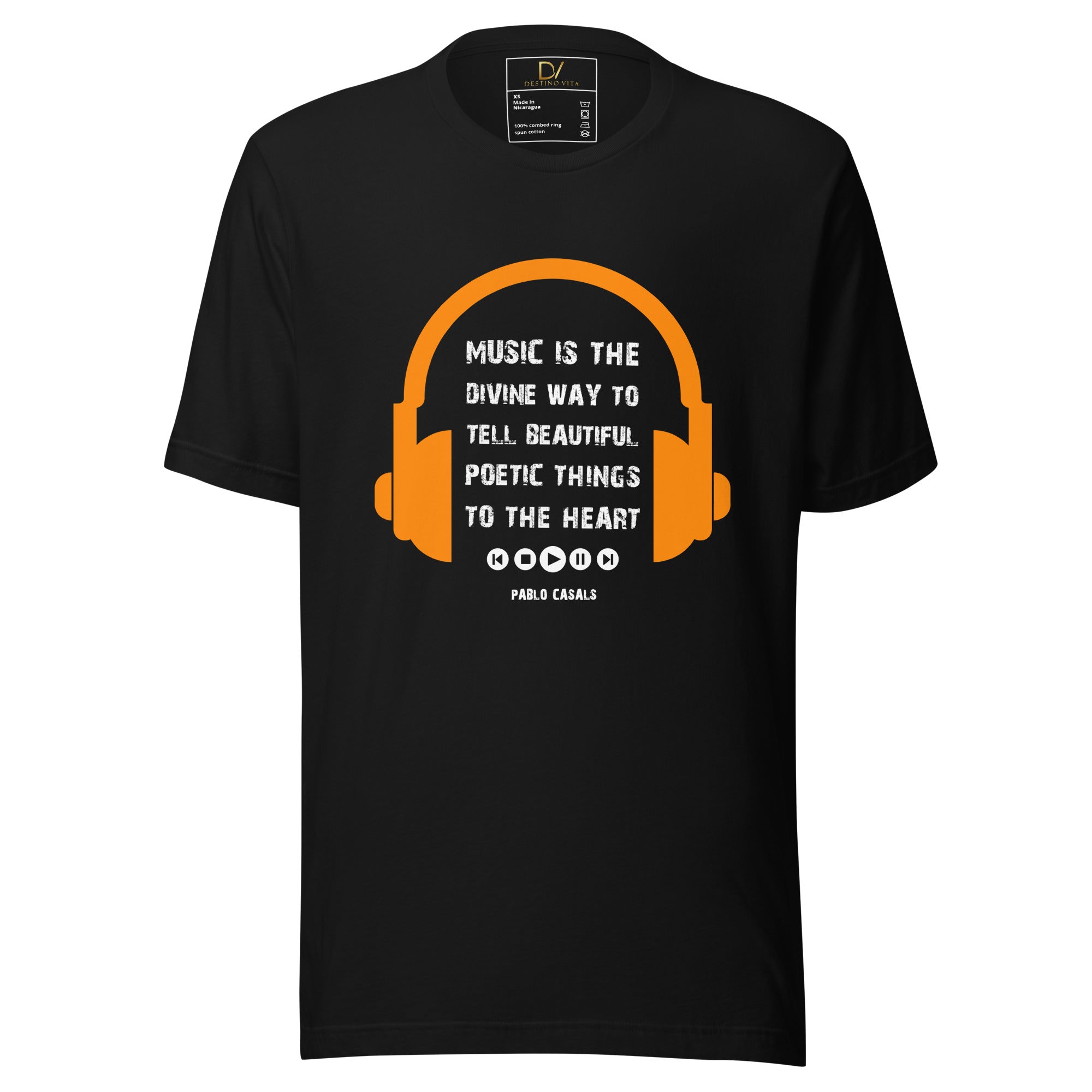 Unisex t-shirt - Pablo Casals Quotes