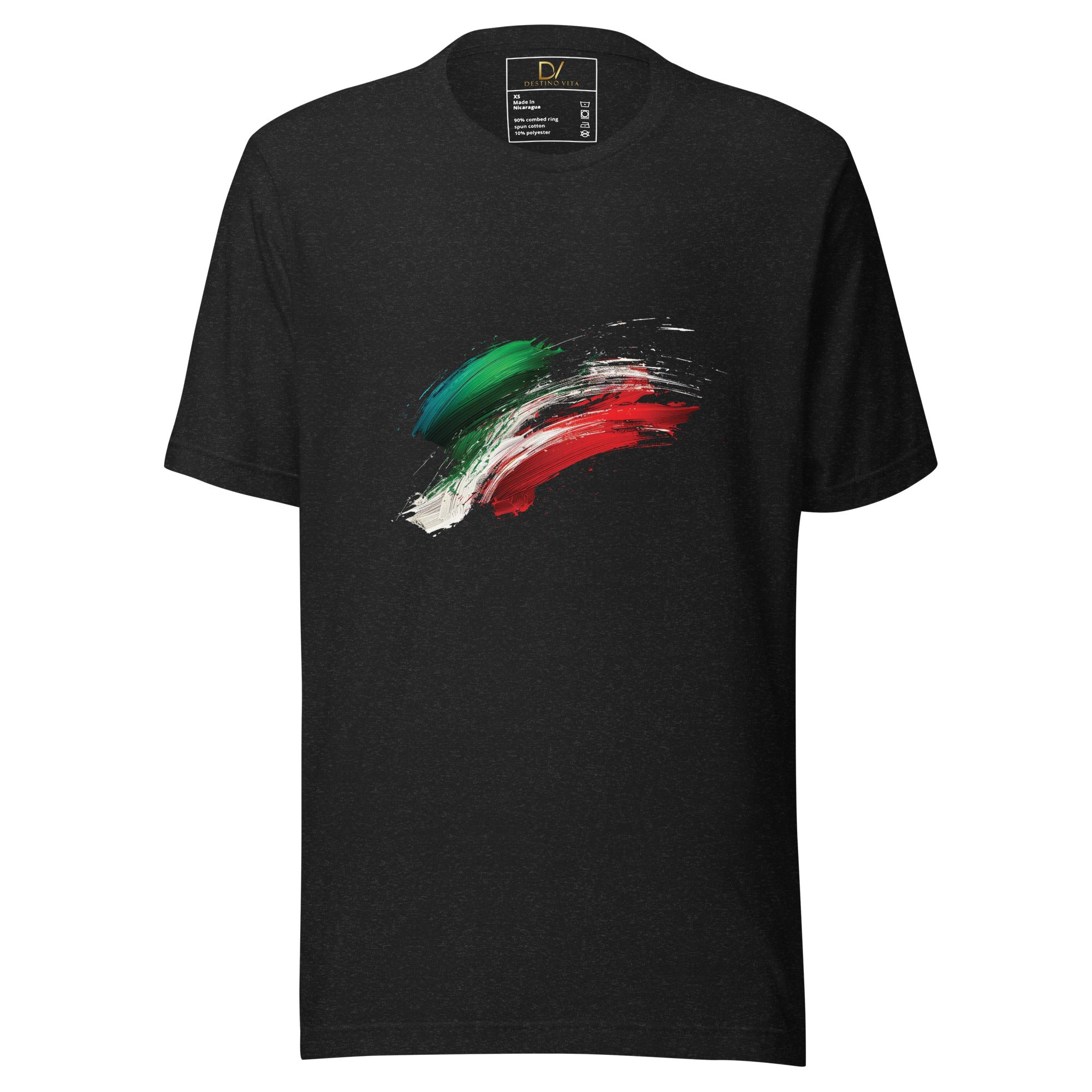 Unisex t-shirt - Italian Flag Splash colors