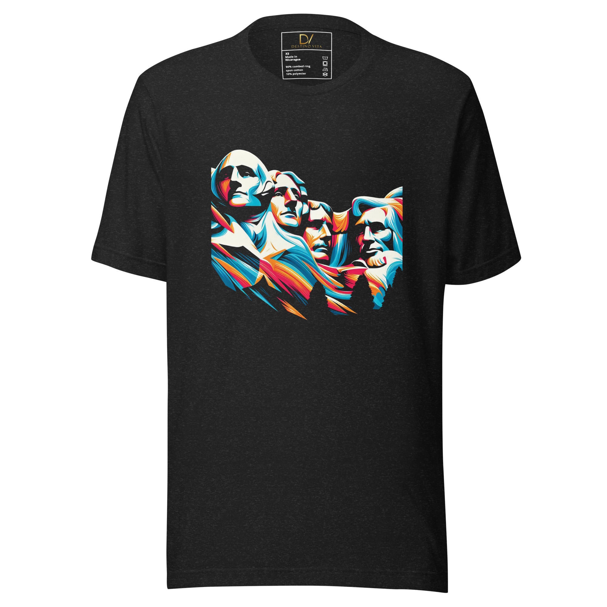 Unisex t-shirt - Colorful Mount Rushmore