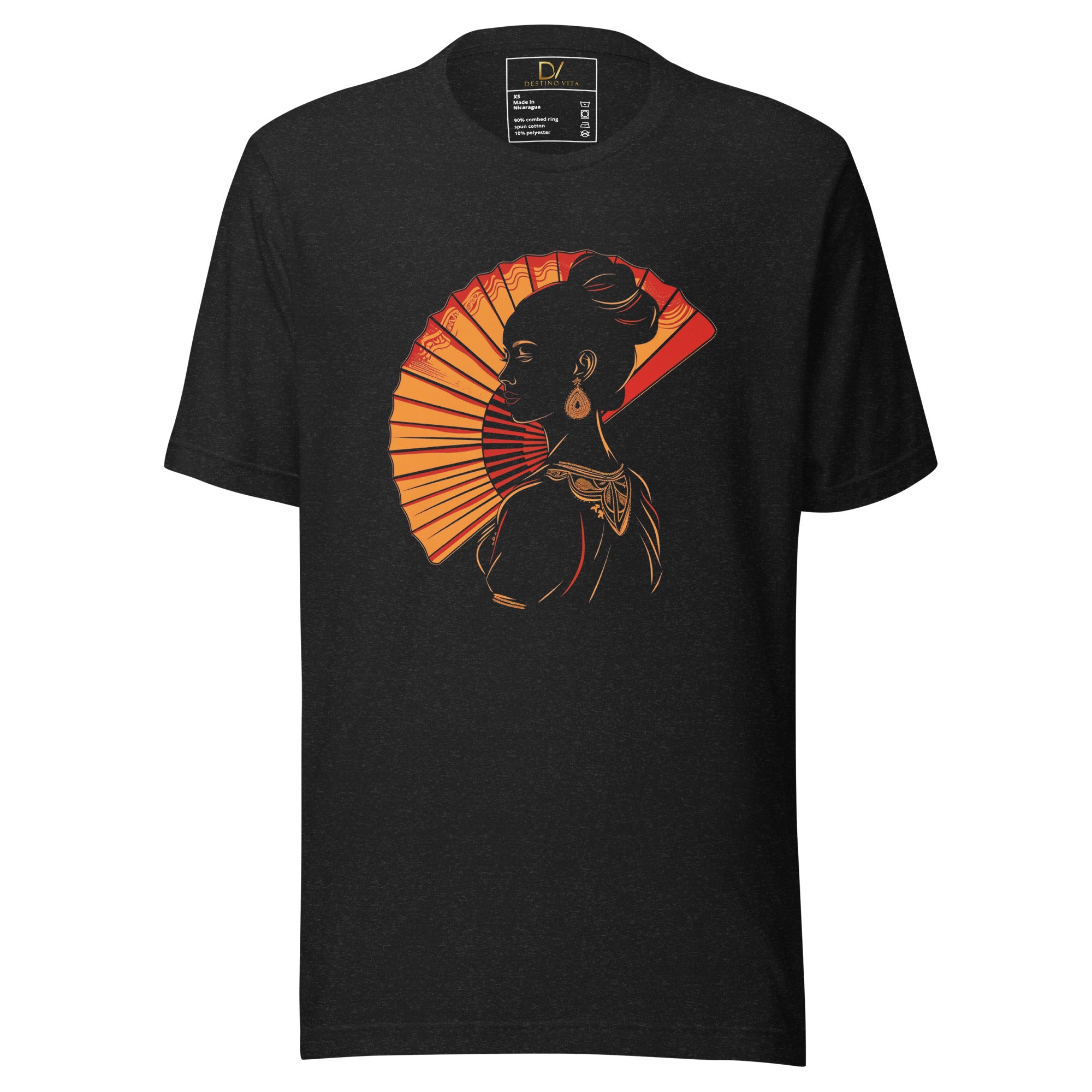 Unisex t-shirt - A woman with Spanish Fan