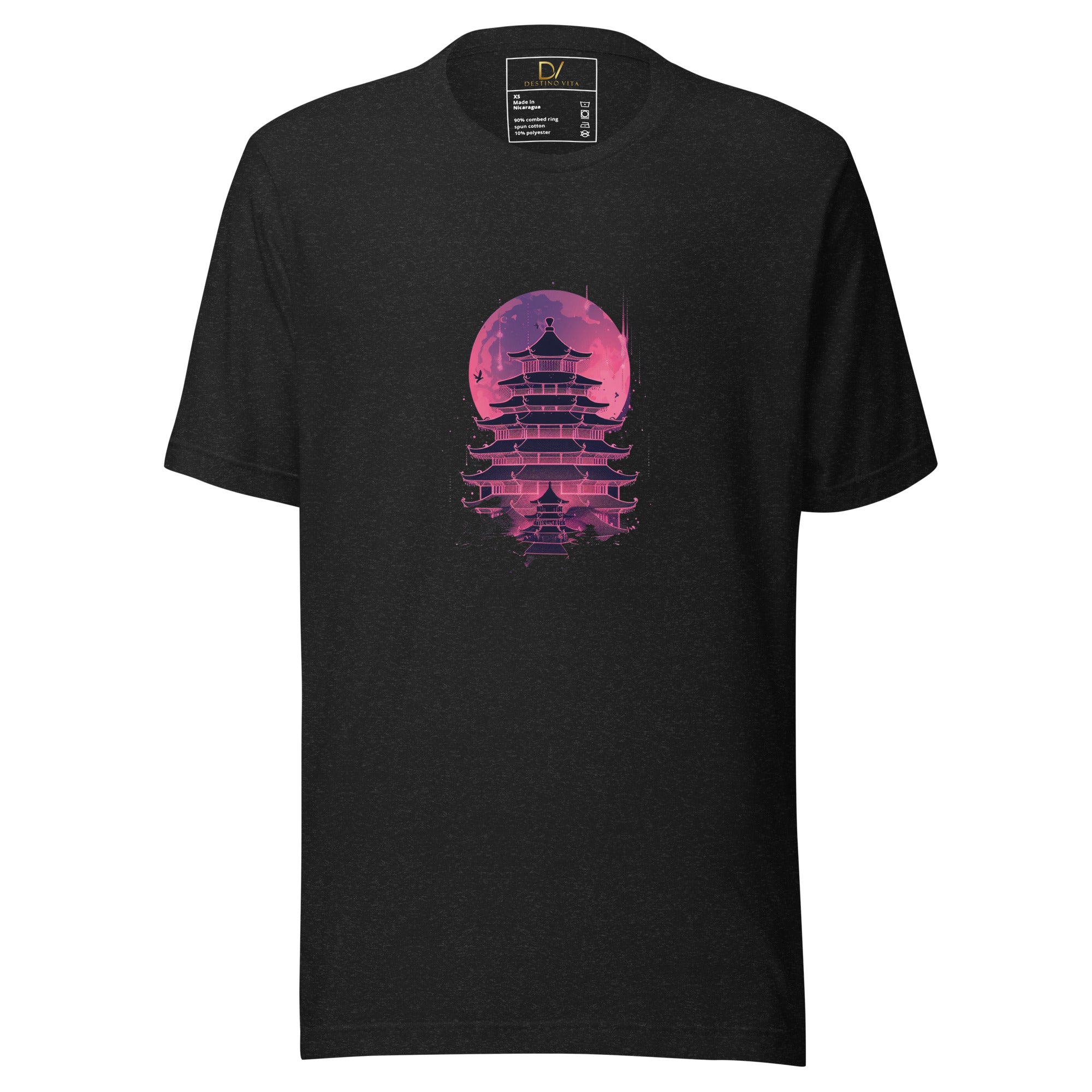 Unisex t-shirt - Temple of ChinaPink and Purple