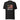 A black unisex t-shirt with a vibrant design of the Flag of Malaysia and the text 'MALAYSIA' below it.