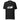 A black unisex t-shirt with a white graphic of the word 'Tehran' and the Azadi Tower on the front.