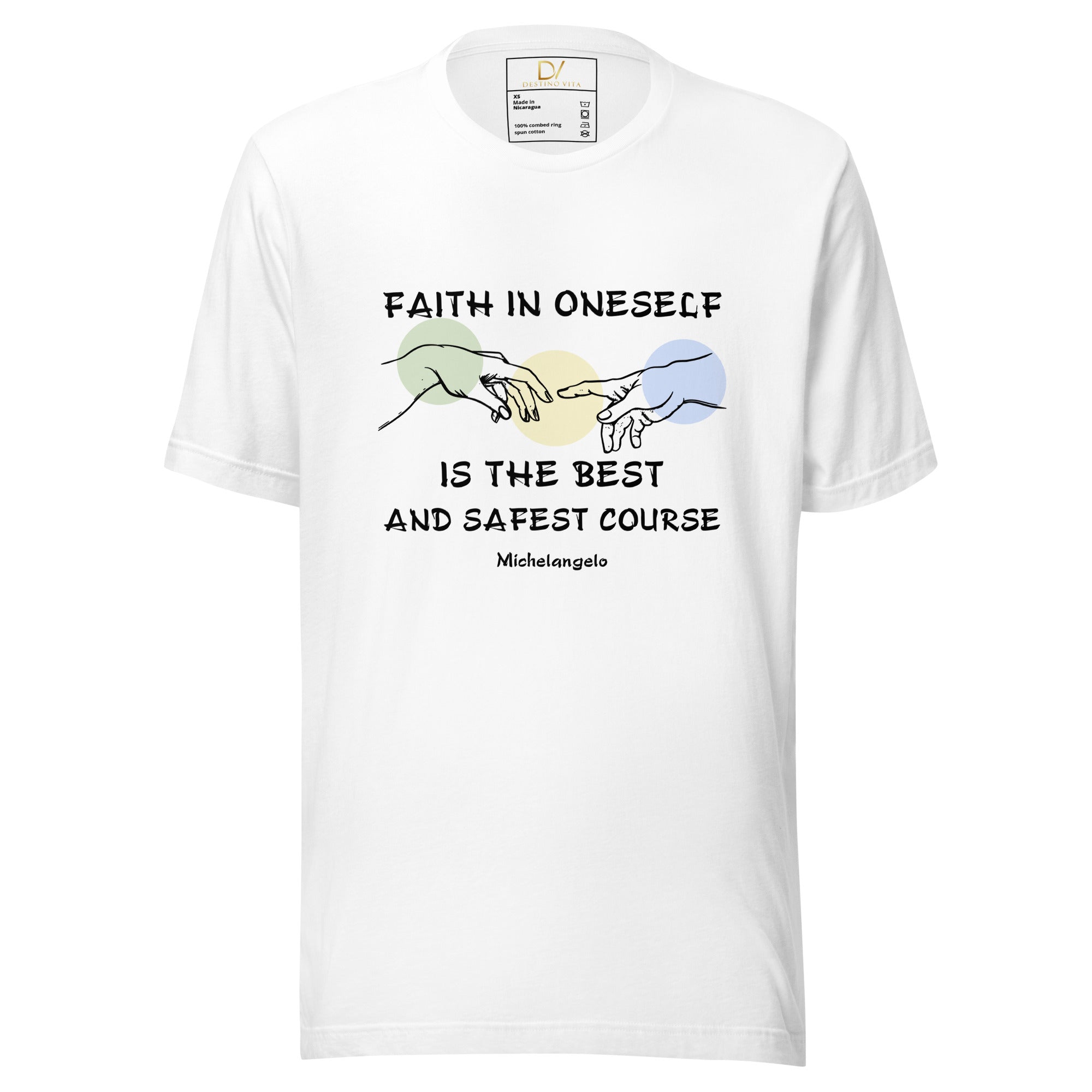 Unisex t-shirt - Michelangelo quotes