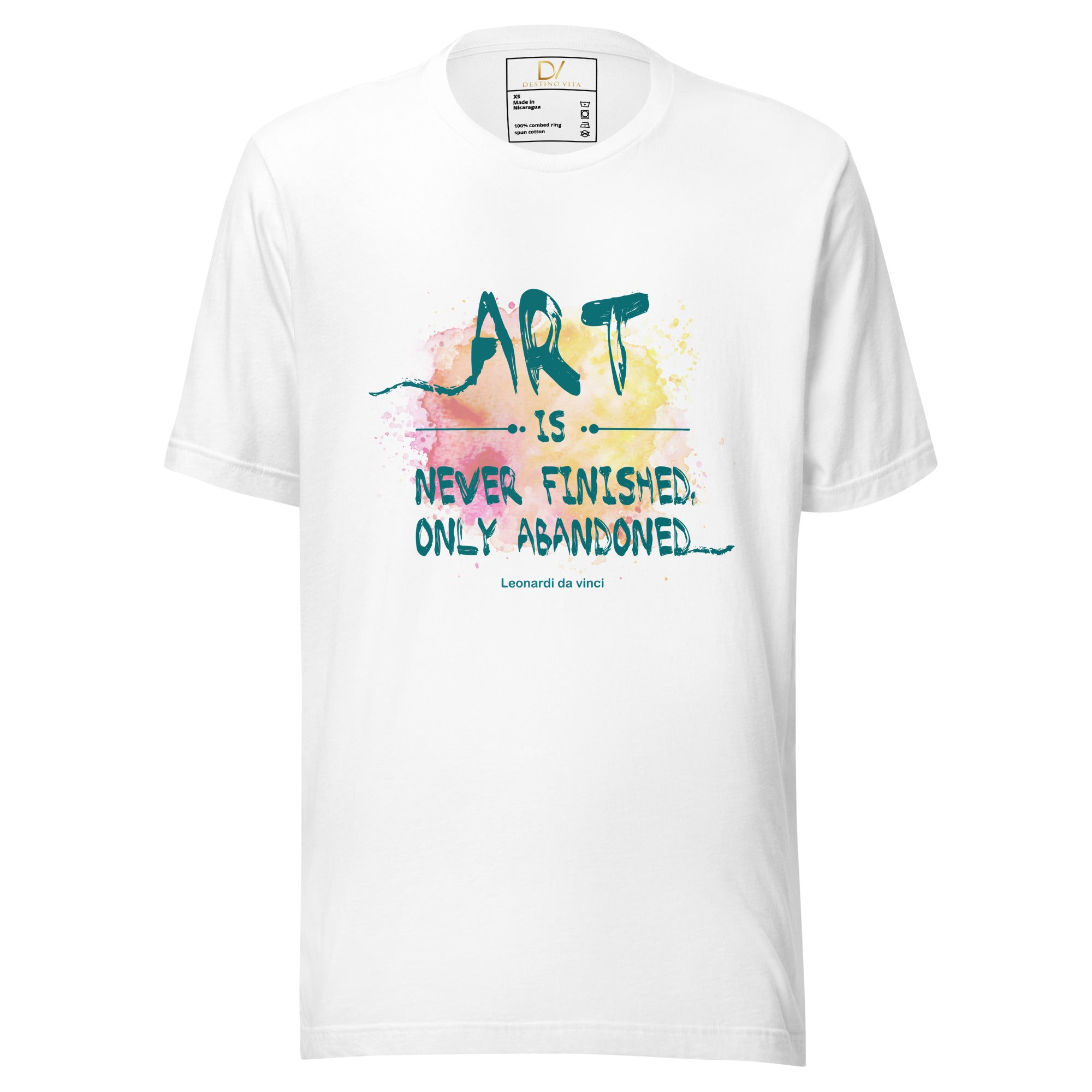 Unisex t-shirt - Leonardo da vinci's Quotes