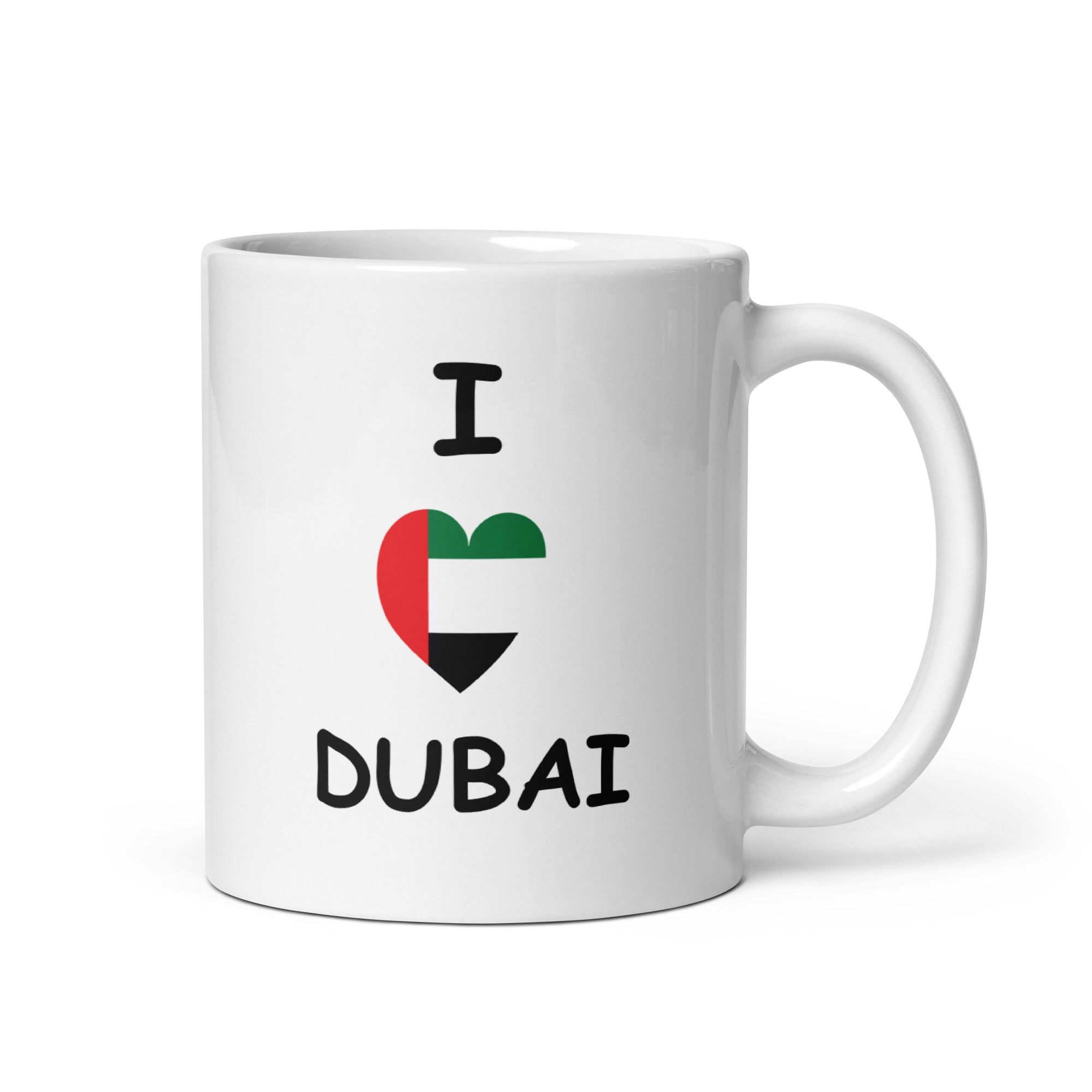 White glossy mug -  I Love Dubai