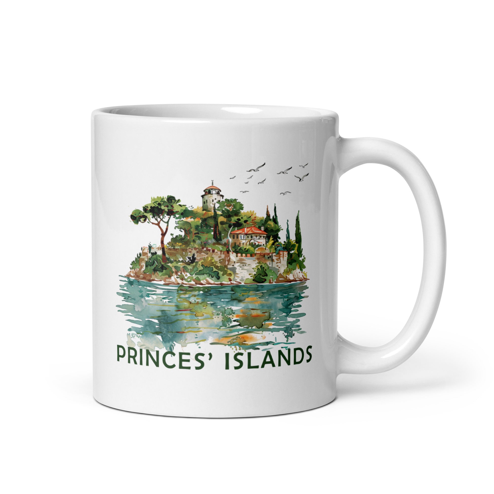 White glossy mug - Princes' Islands