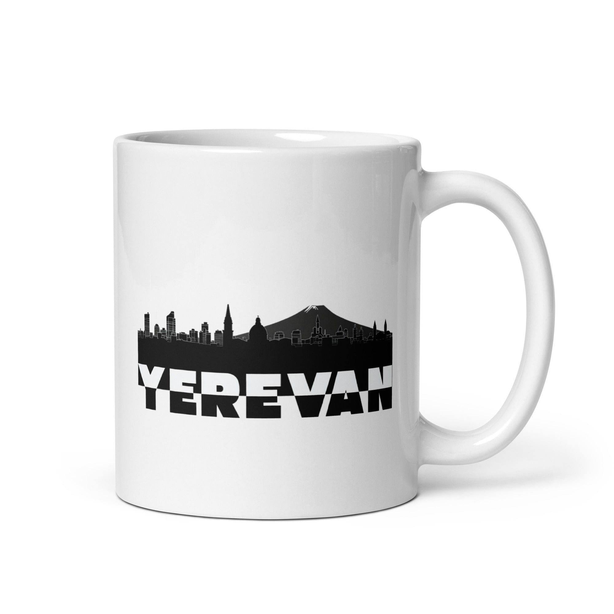 White glossy mug - Yerevan City