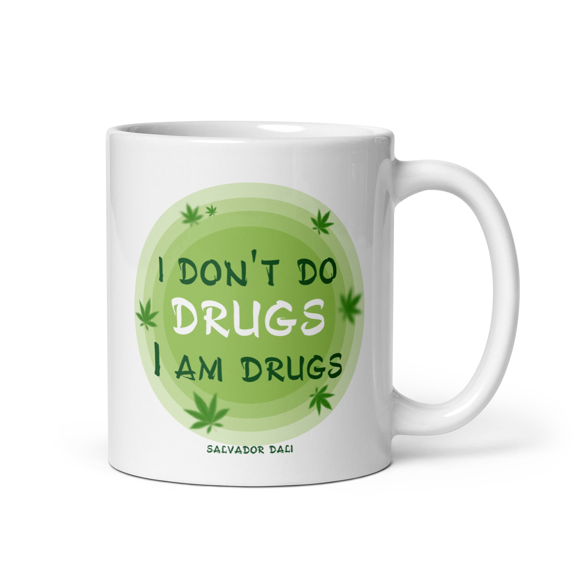 White glossy mug - Salvador Dali Quotes