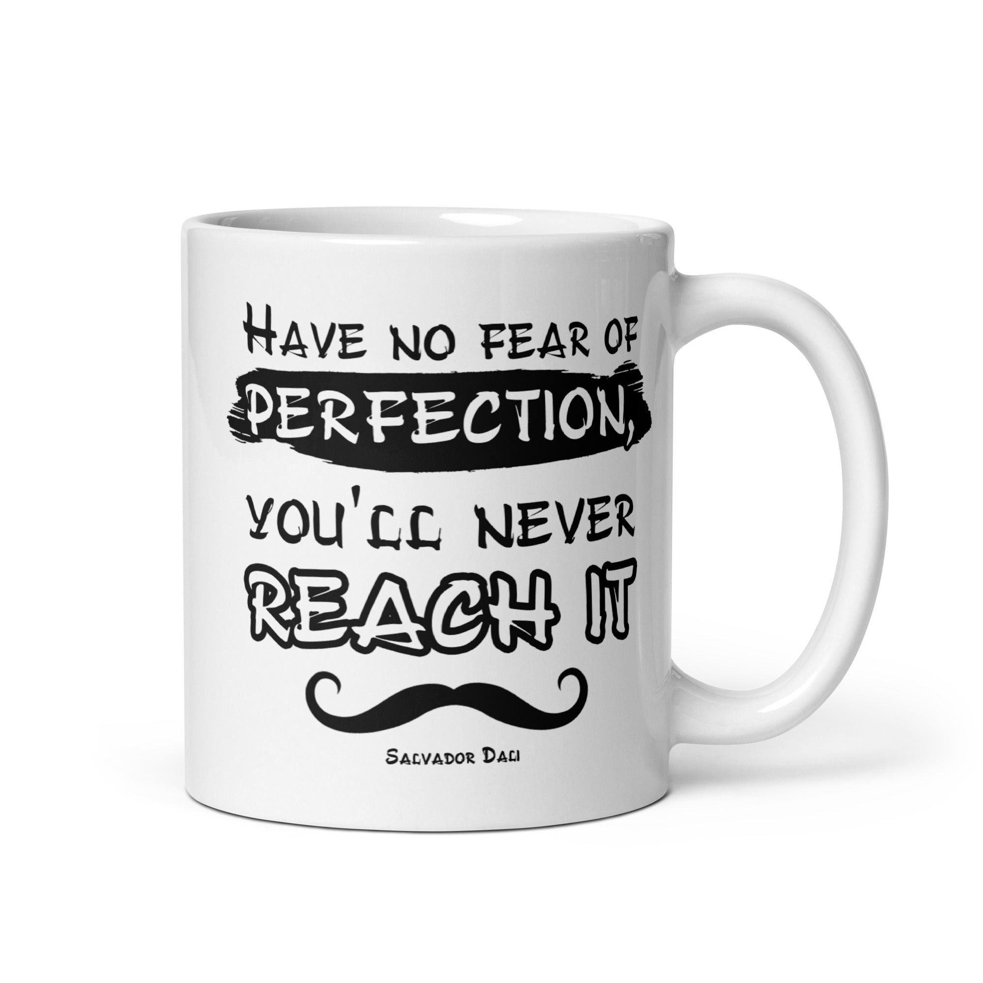 White glossy mug - Salvador Dali Quotes