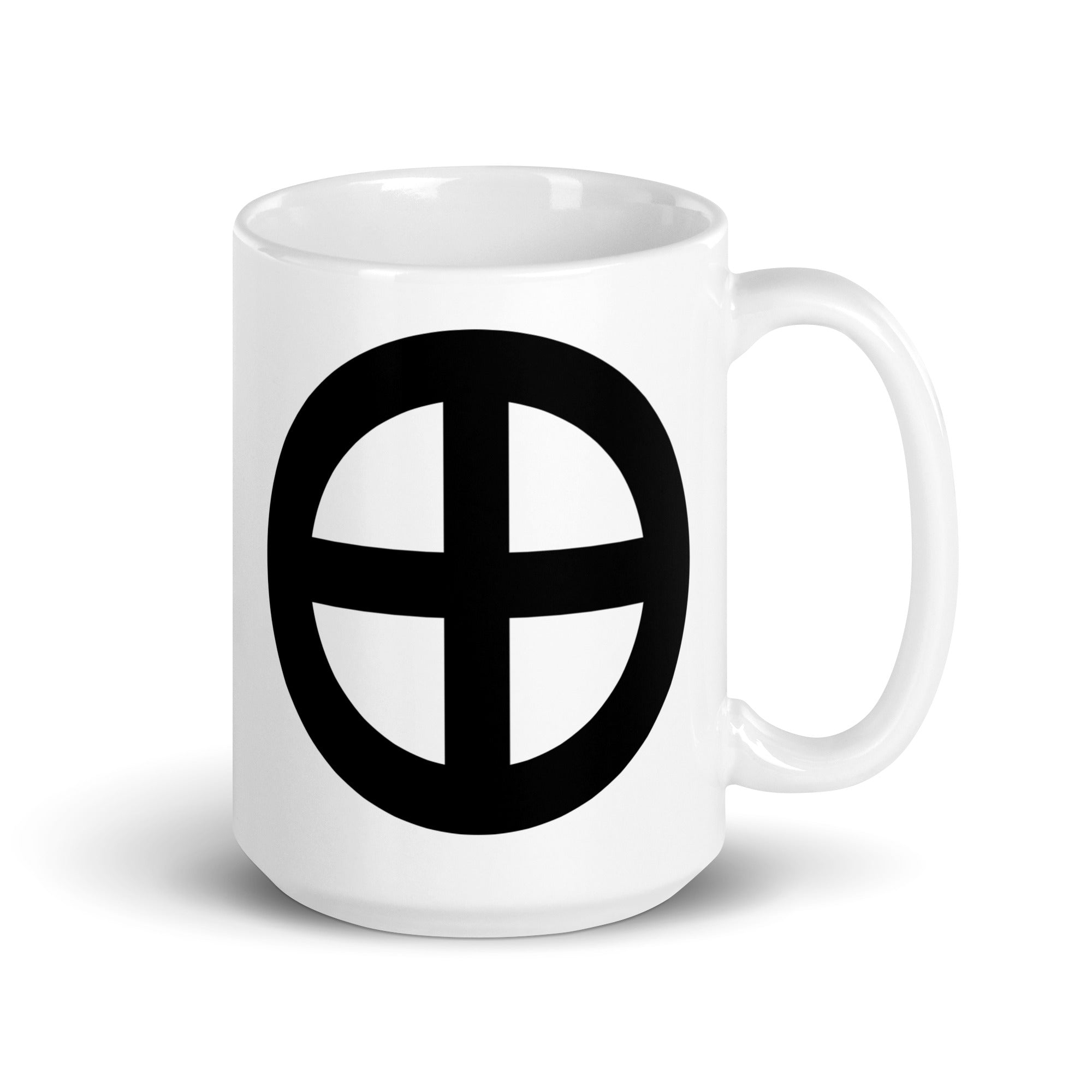 White glossy mug - Solar Symbol