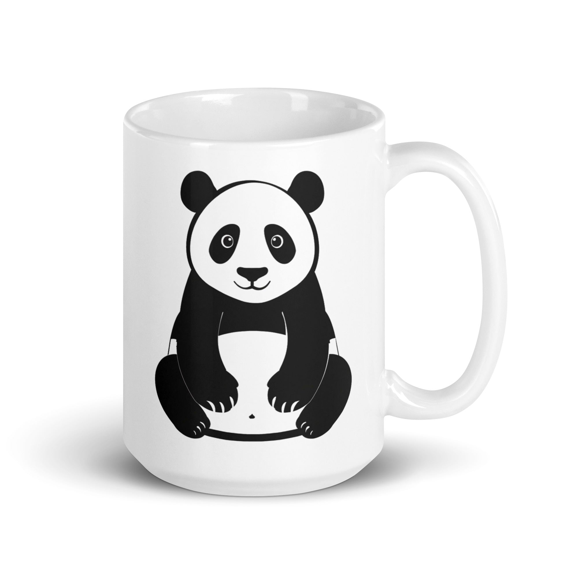 White glossy mug - Panda