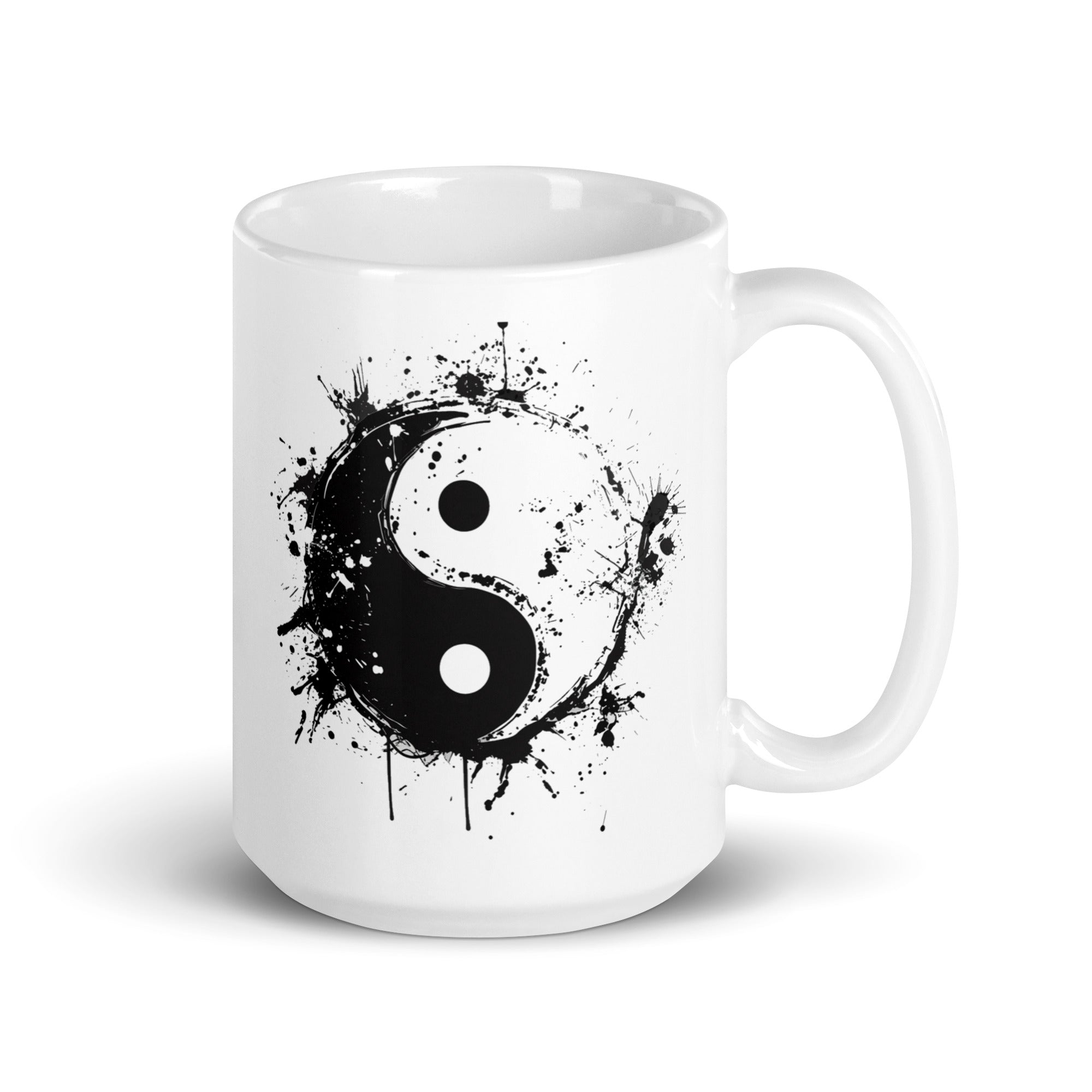 White glossy mug - Yin And Yang